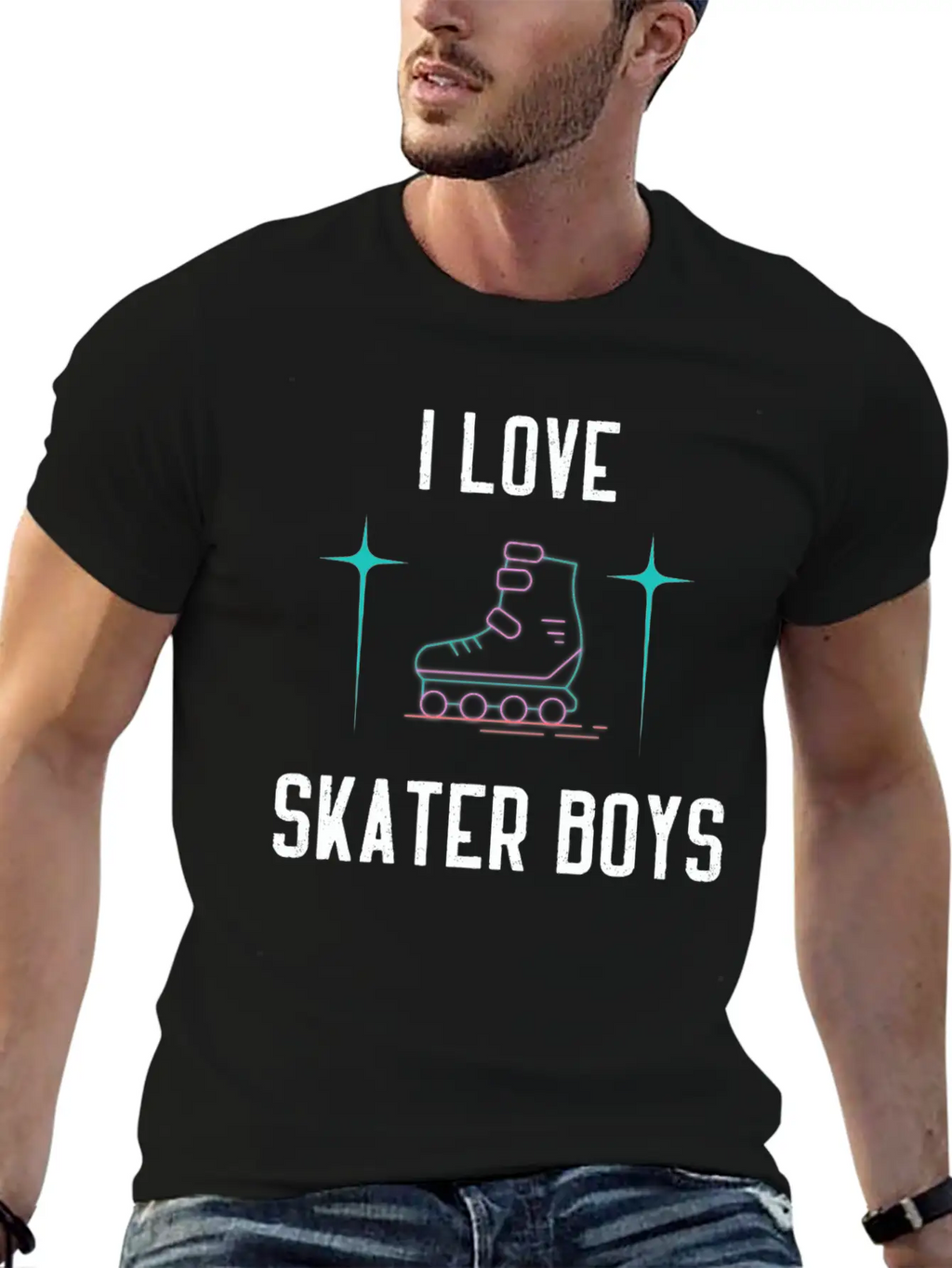 I Love Skater Boys Unisex Casual T-Shirt – Clean Design For Daily Comfort