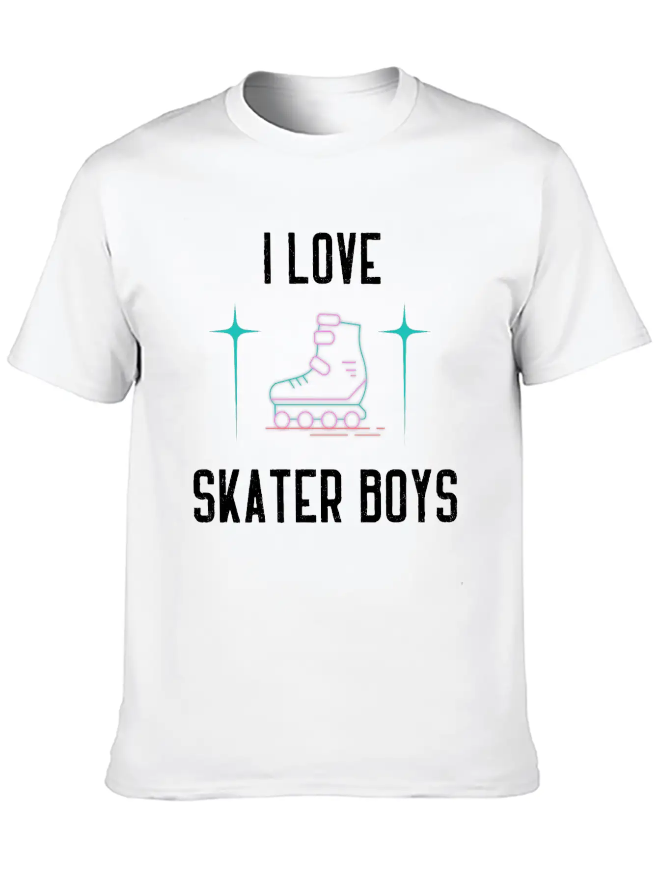 I Love Skater Boys Unisex Casual T-Shirt – Clean Design For Daily Comfort