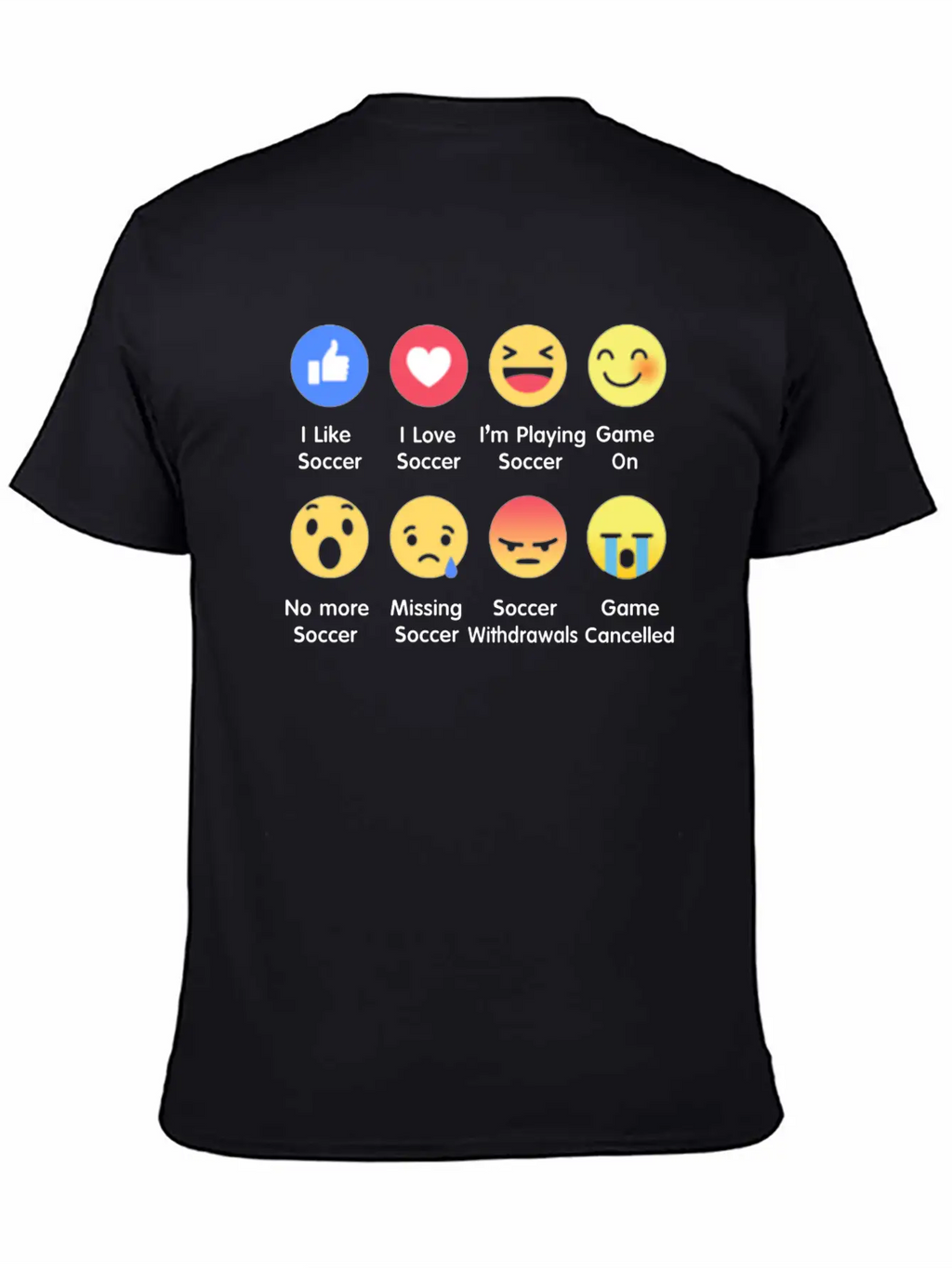 I Love Soccer Emotion Shirt Unisex Casual T-Shirt – Clean Design For Daily Comfort