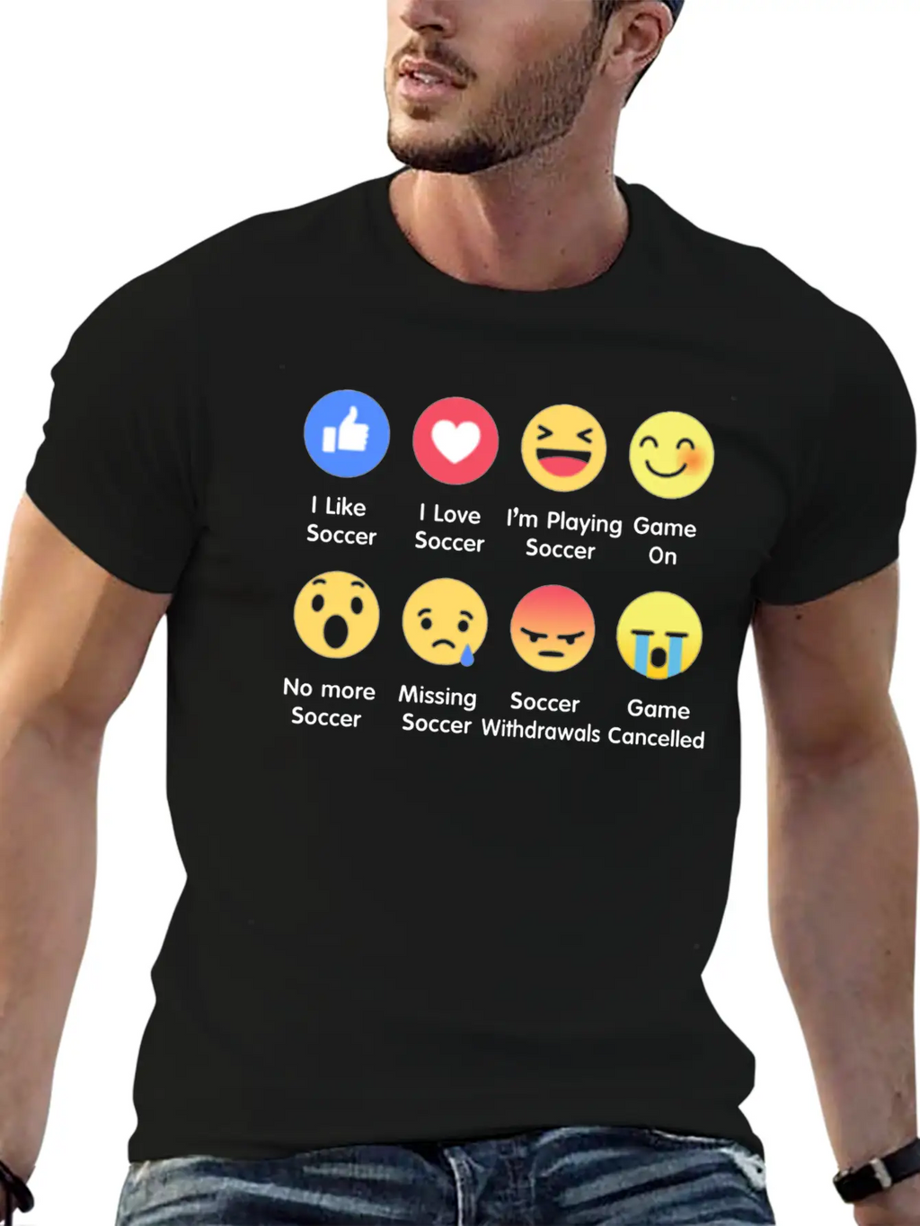 I Love Soccer Emotion Shirt Unisex Casual T-Shirt – Clean Design For Daily Comfort