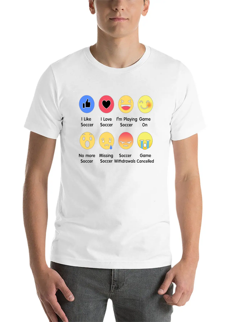I Love Soccer Emotion Shirt Unisex Casual T-Shirt – Clean Design For Daily Comfort