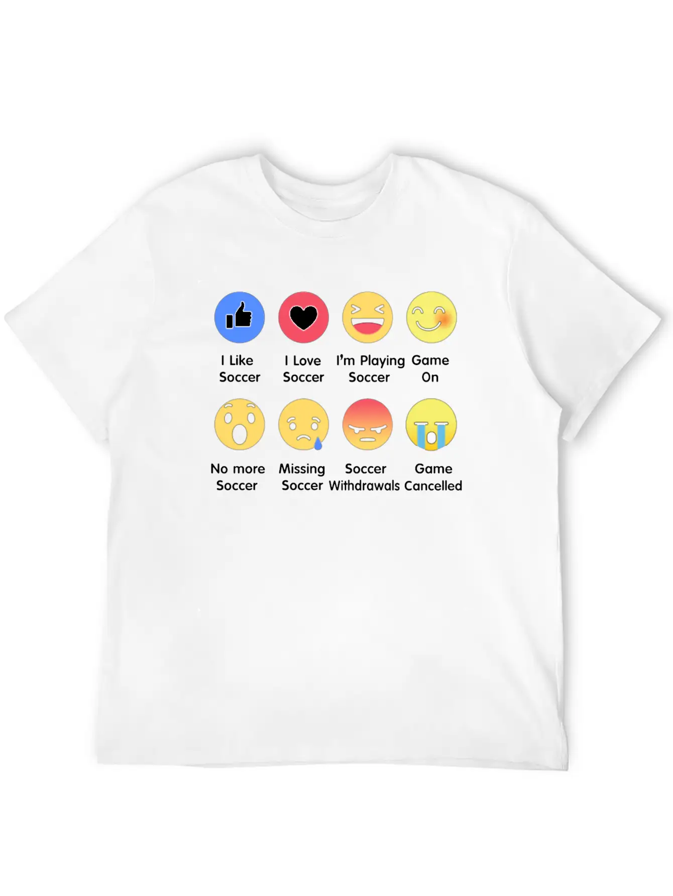 I Love Soccer Emotion Shirt Unisex Casual T-Shirt – Clean Design For Daily Comfort