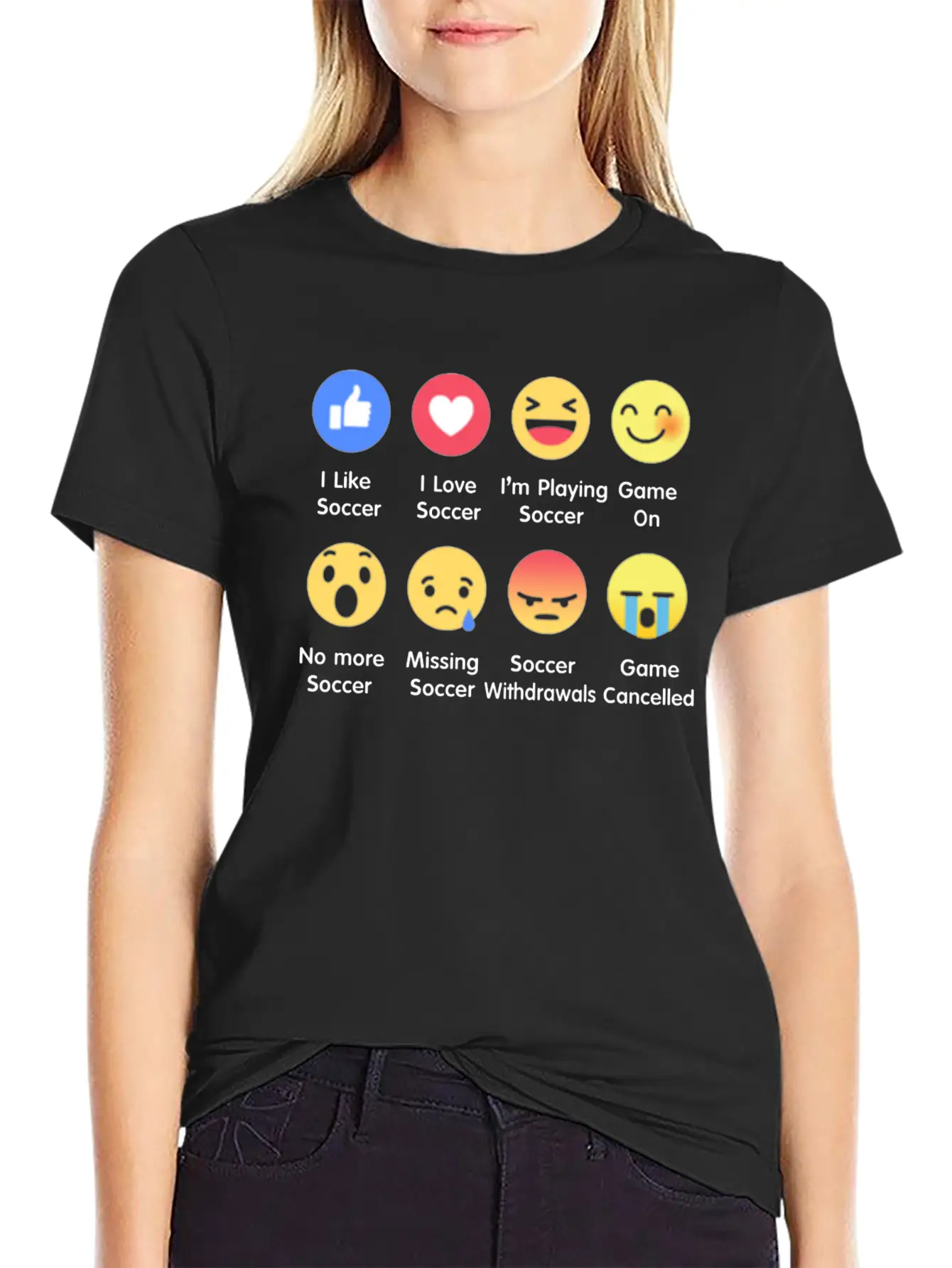 I Love Soccer Emotion Shirt Unisex Casual T-Shirt – Clean Design For Daily Comfort