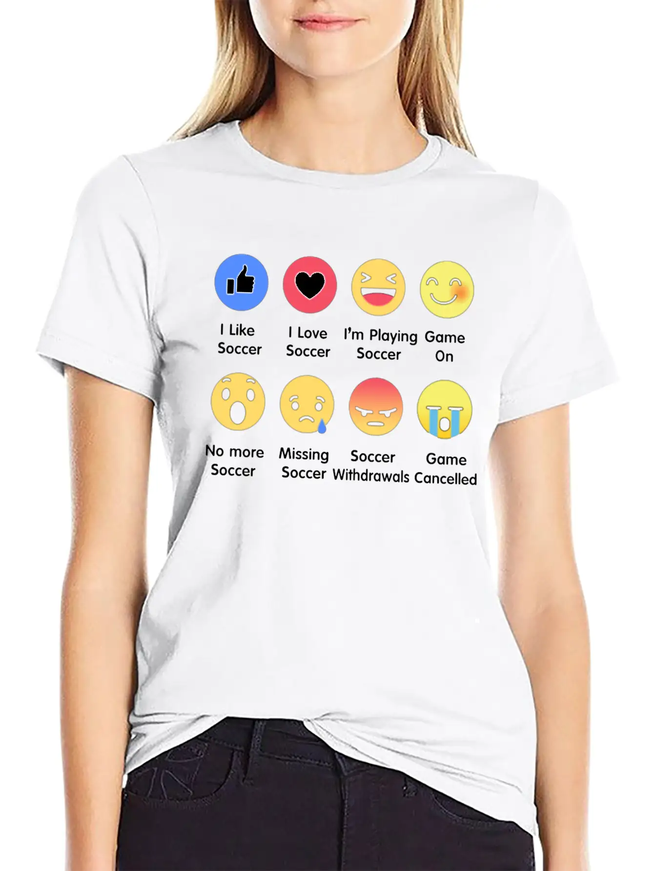 I Love Soccer Emotion Shirt Unisex Casual T-Shirt – Clean Design For Daily Comfort