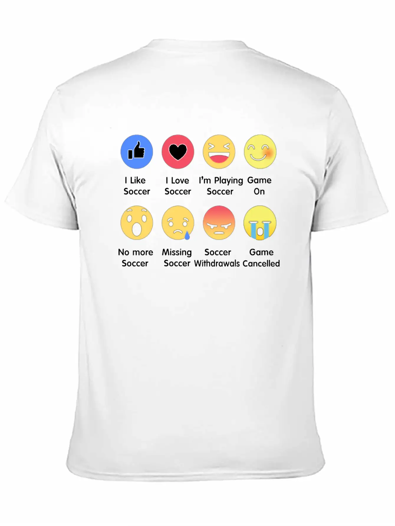 I Love Soccer Emotion Shirt Unisex Casual T-Shirt – Clean Design For Daily Comfort