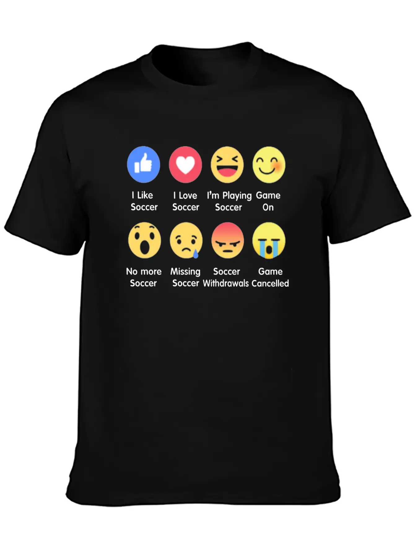 I Love Soccer Emotion Shirt Unisex Casual T-Shirt – Clean Design For Daily Comfort