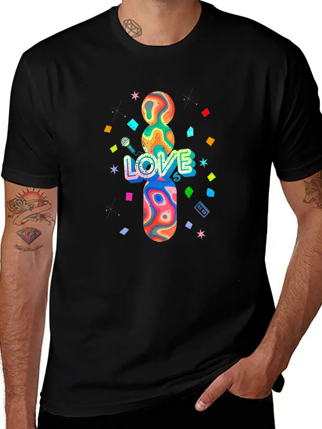 I Love The 80s Oldschool Retro Vintage Breathable Soft Cotton T-Shirt – Timeless Casual Look