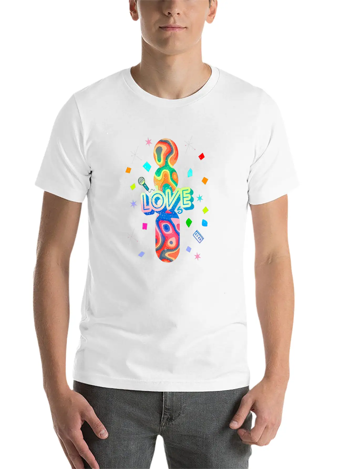 I Love The 80s Oldschool Retro Vintage Breathable Soft Cotton T-Shirt – Timeless Casual Look