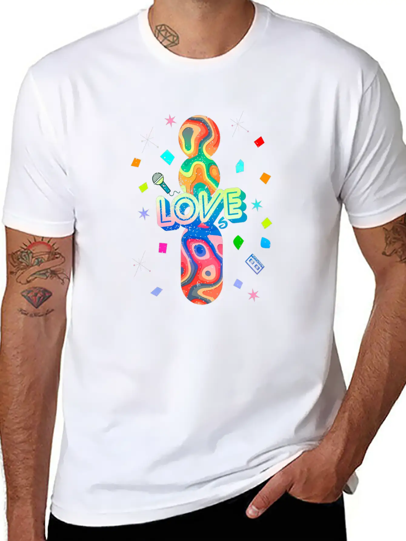 I Love The 80s Oldschool Retro Vintage Breathable Soft Cotton T-Shirt – Timeless Casual Look