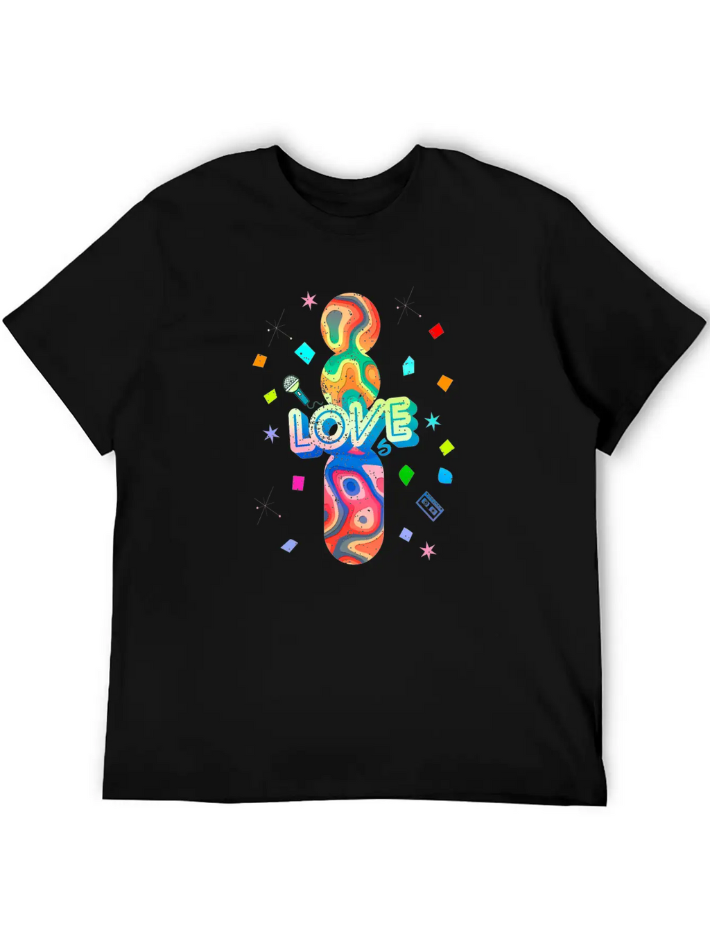 I Love The 80s Oldschool Retro Vintage Breathable Soft Cotton T-Shirt – Timeless Casual Look