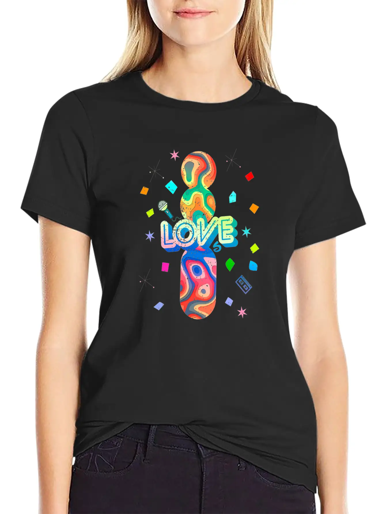 I Love The 80s Oldschool Retro Vintage Breathable Soft Cotton T-Shirt – Timeless Casual Look