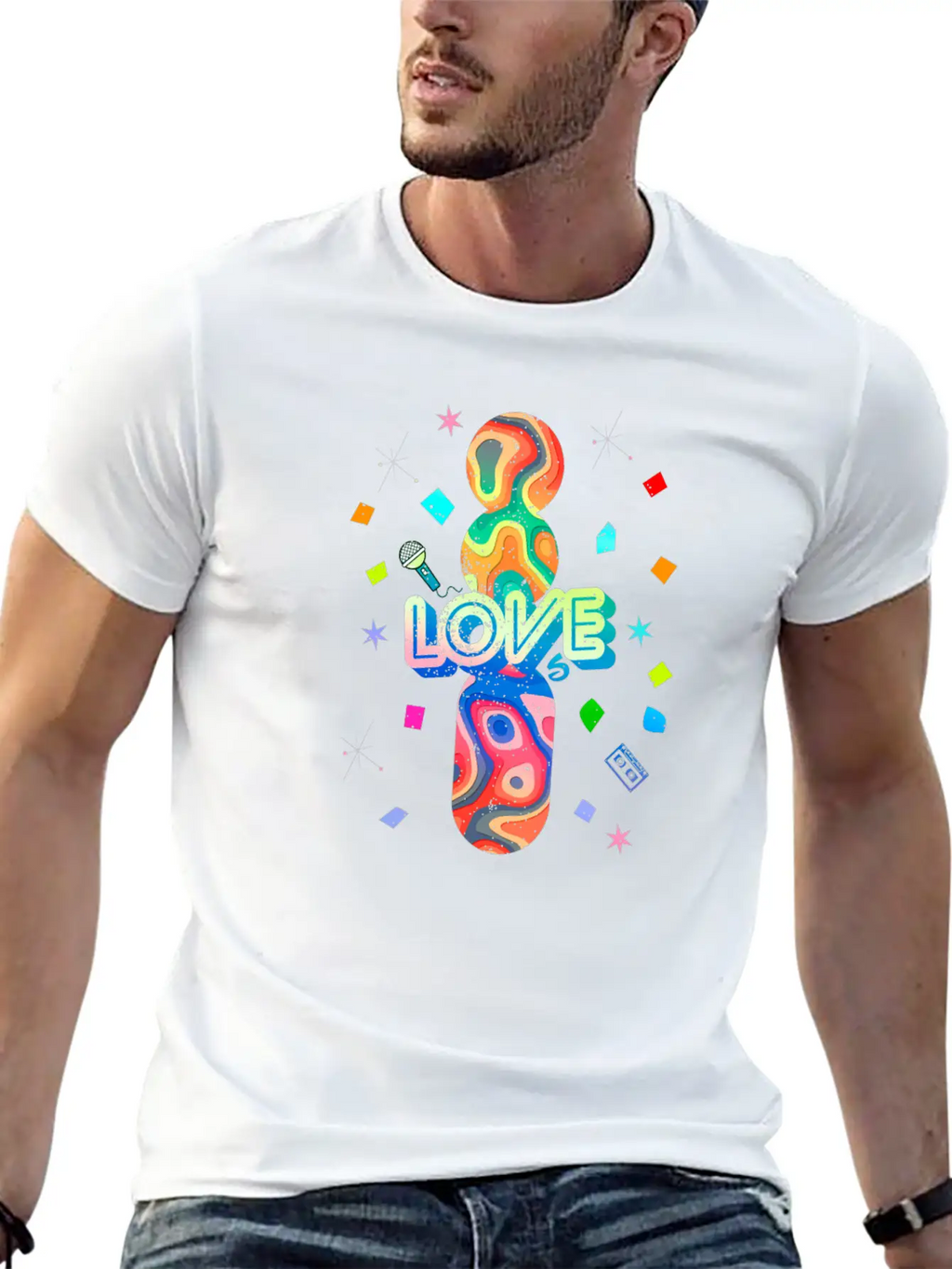 I Love The 80s Oldschool Retro Vintage Breathable Soft Cotton T-Shirt – Timeless Casual Look