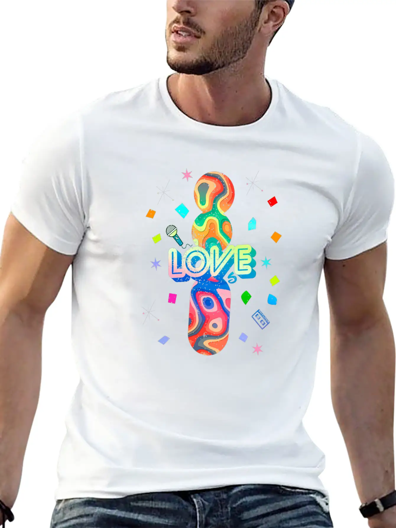 I Love The 80s Oldschool Retro Vintage Breathable Soft Cotton T-Shirt – Timeless Casual Look