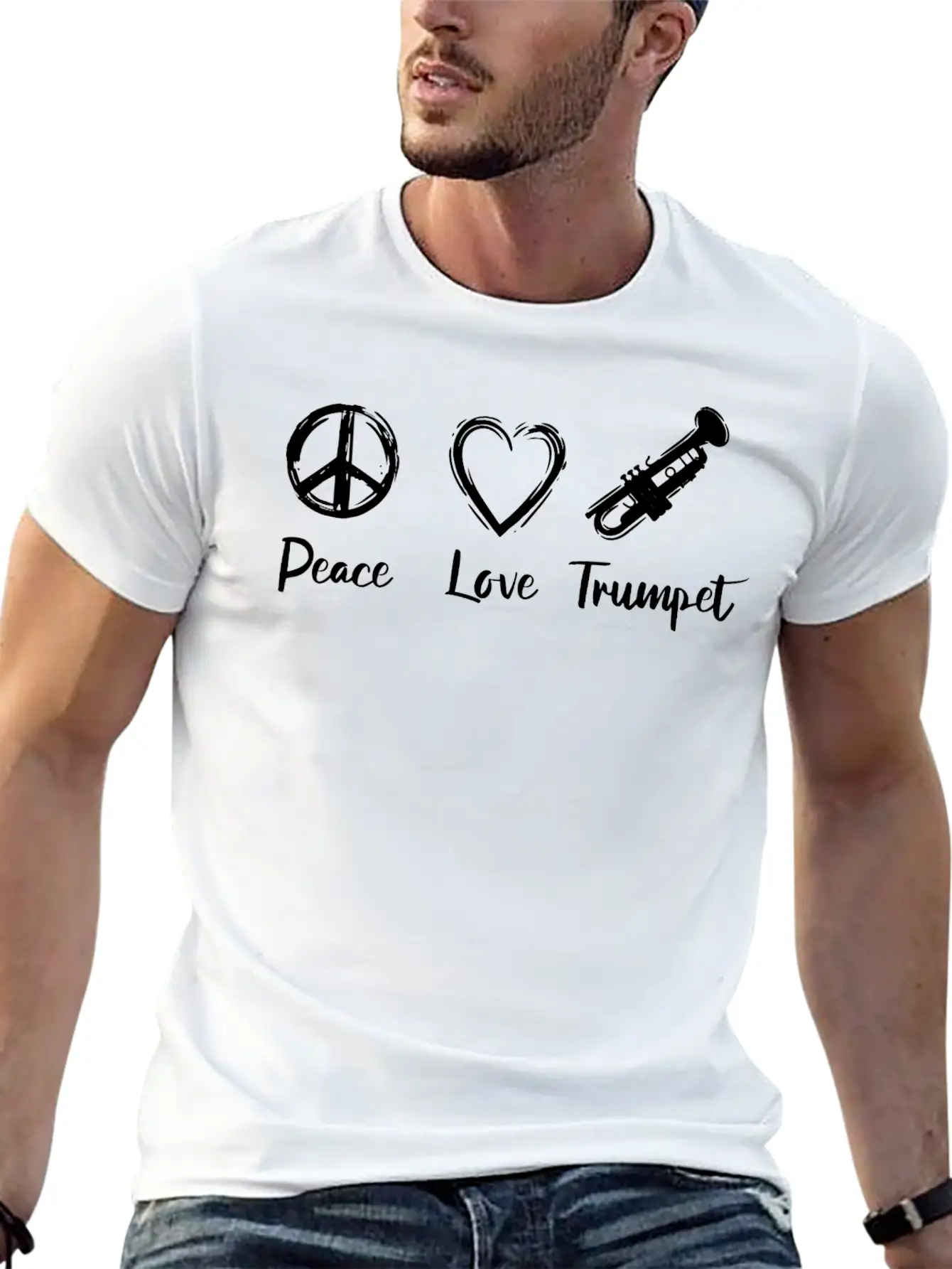 I Love Trumpet Essential Cotton Tee For Daily Outfits – Unisex Style
