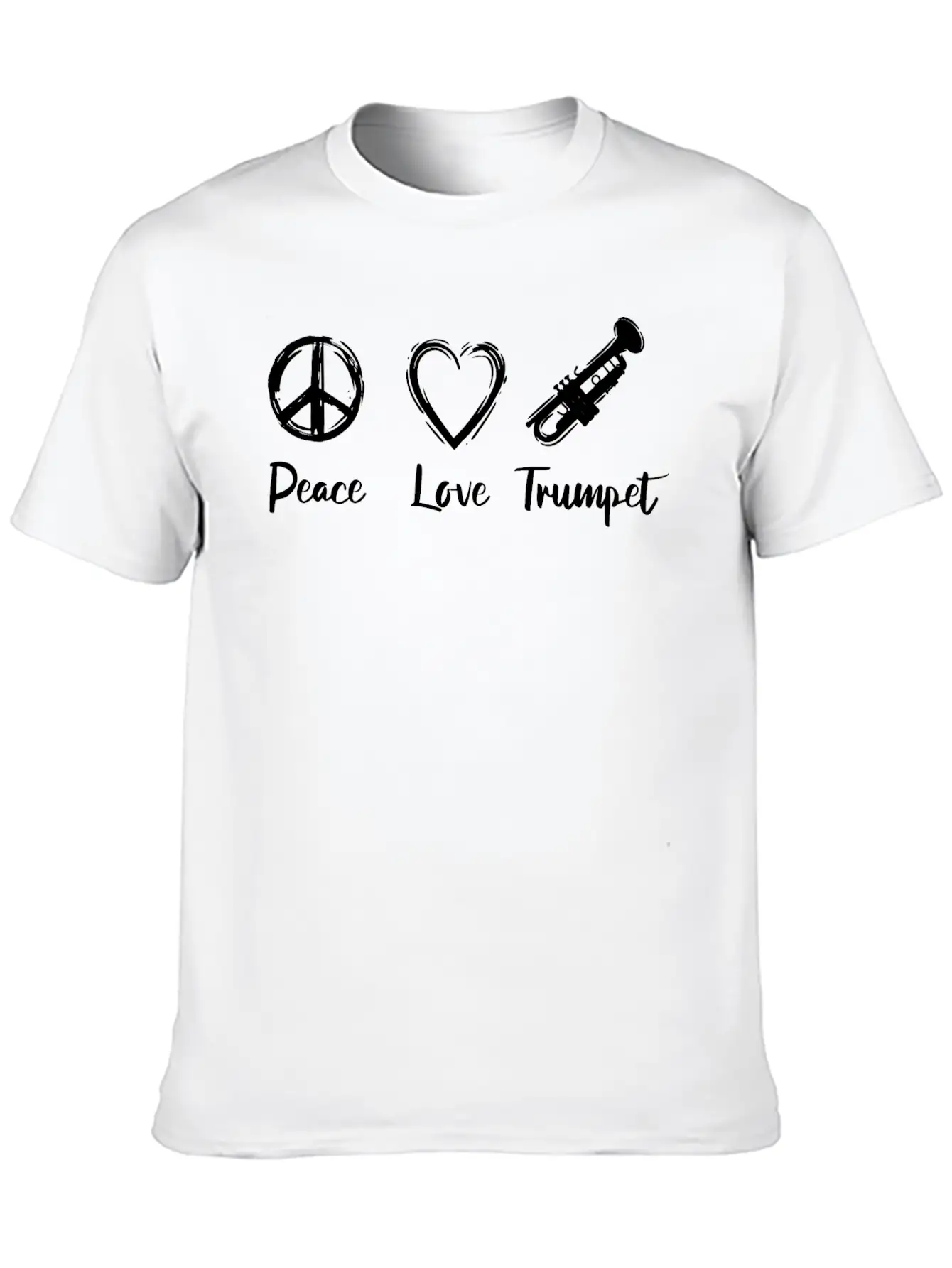 I Love Trumpet Essential Cotton Tee For Daily Outfits – Unisex Style