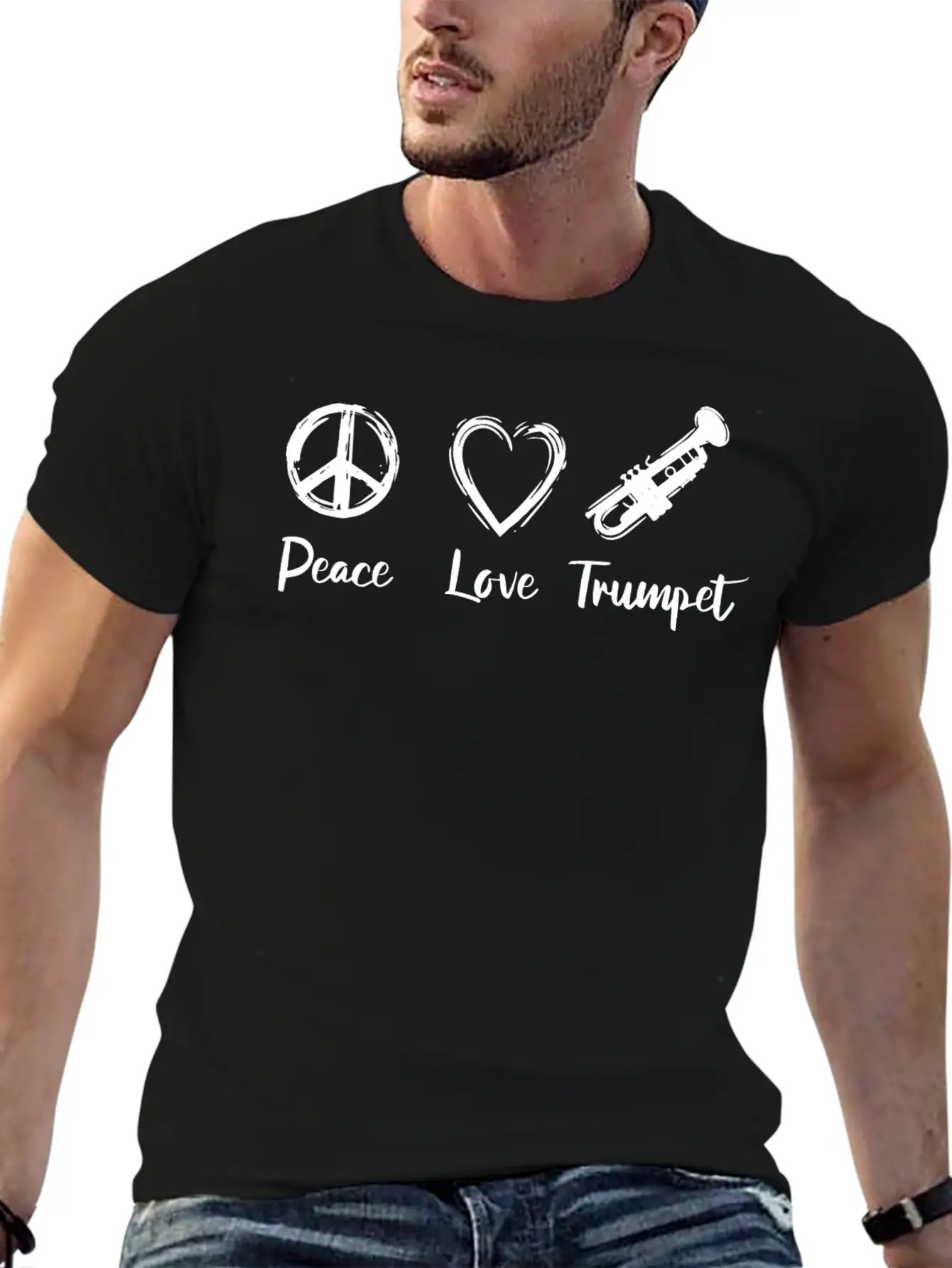 I Love Trumpet Essential Cotton Tee For Daily Outfits – Unisex Style