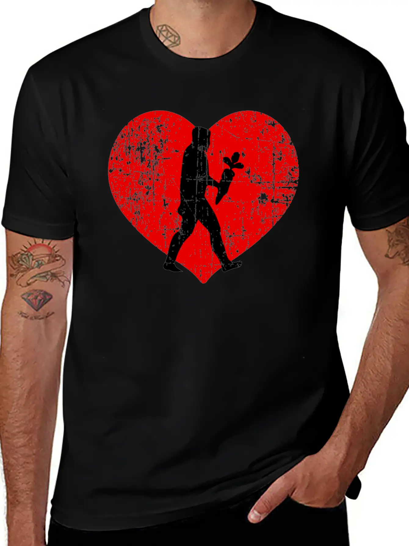 I Love Vegetarians Breathable Graphic T-Shirt – Perfect For Casual Days