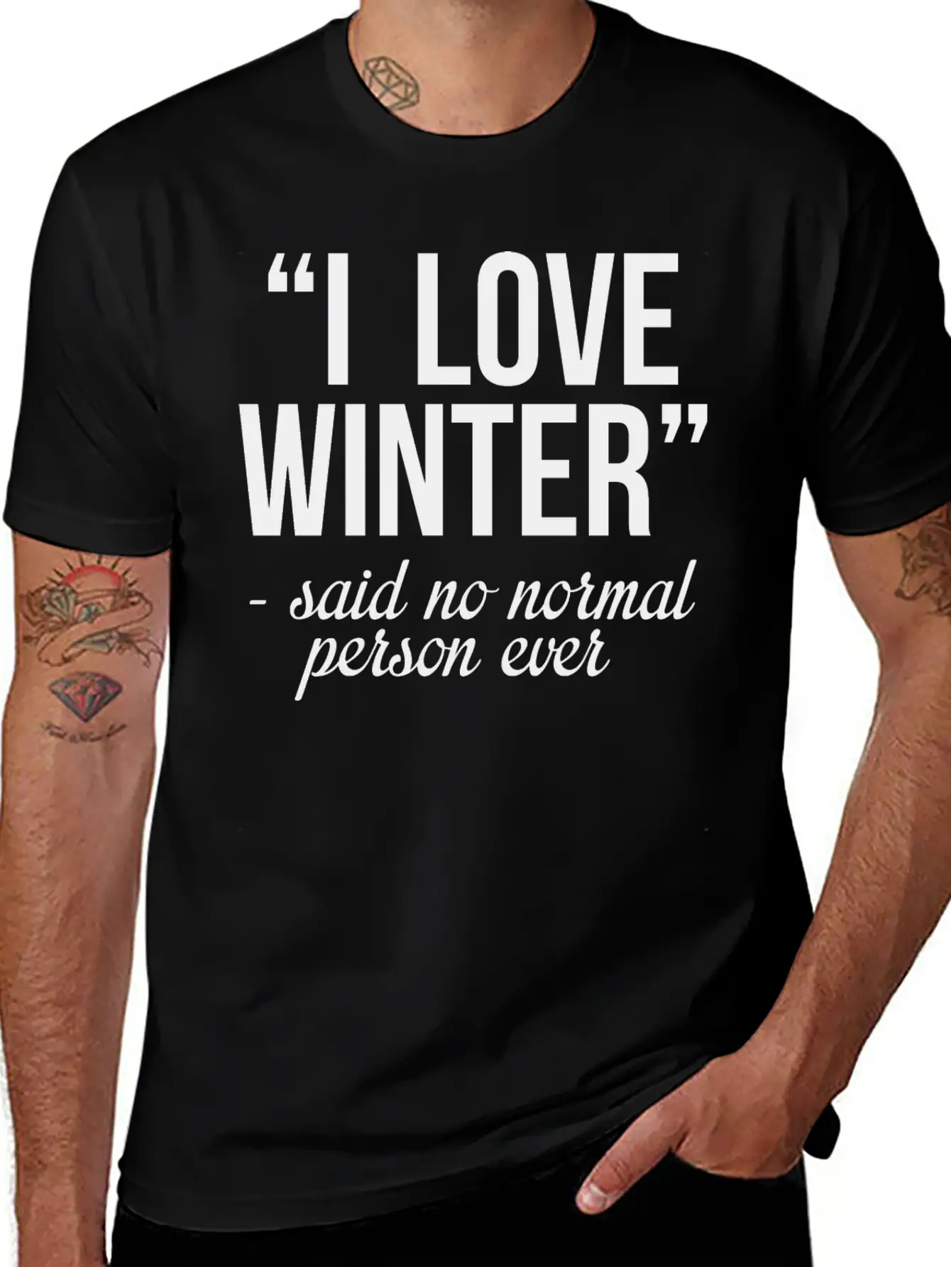 I Love Winter Timeless Short Sleeve Tee – Comfy And Minimalist Design