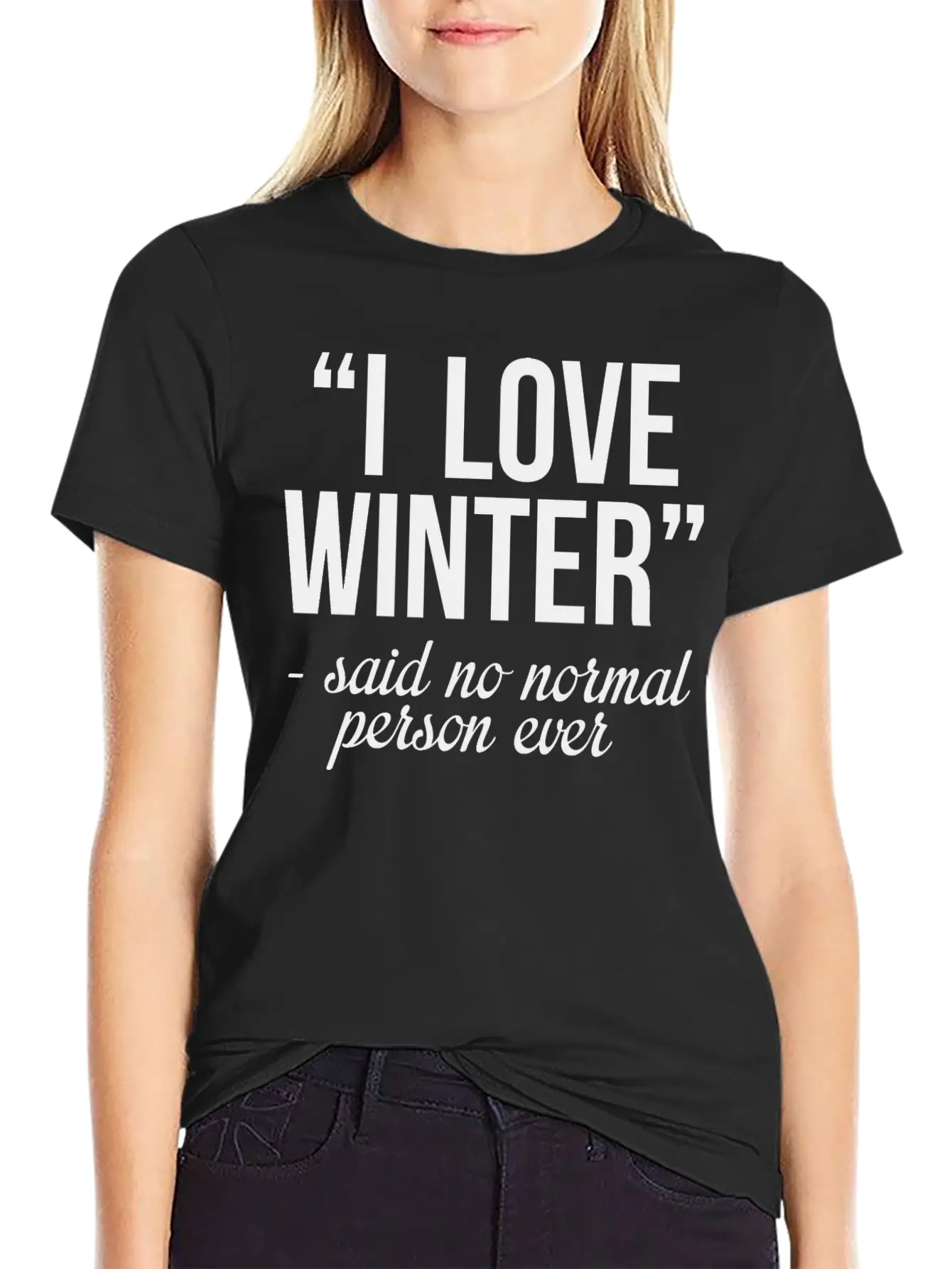 I Love Winter Timeless Short Sleeve Tee – Comfy And Minimalist Design