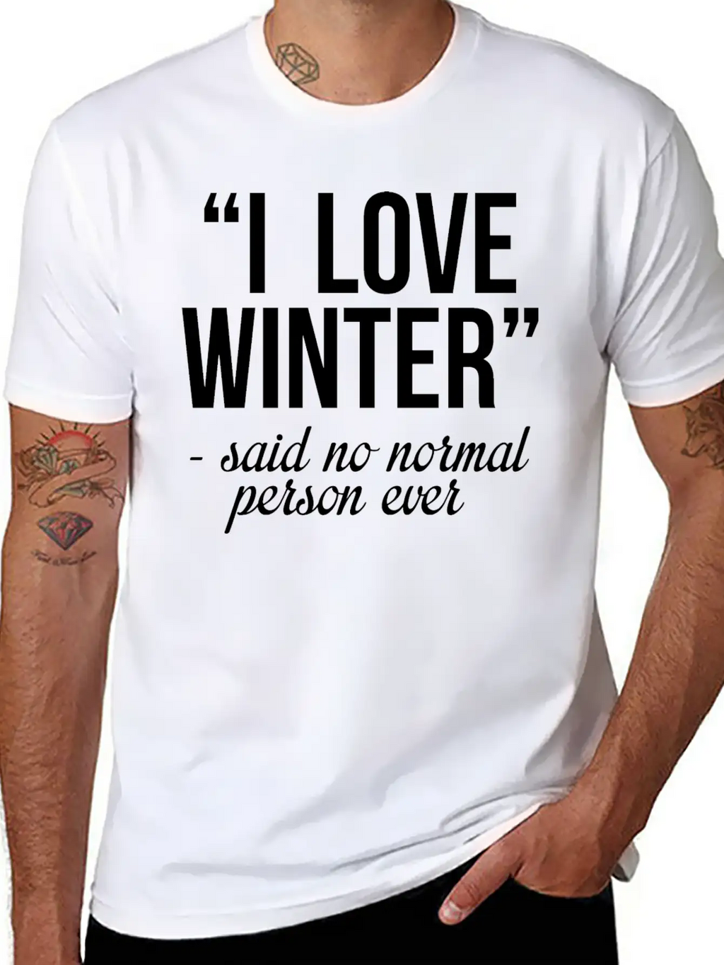 I Love Winter Timeless Short Sleeve Tee – Comfy And Minimalist Design