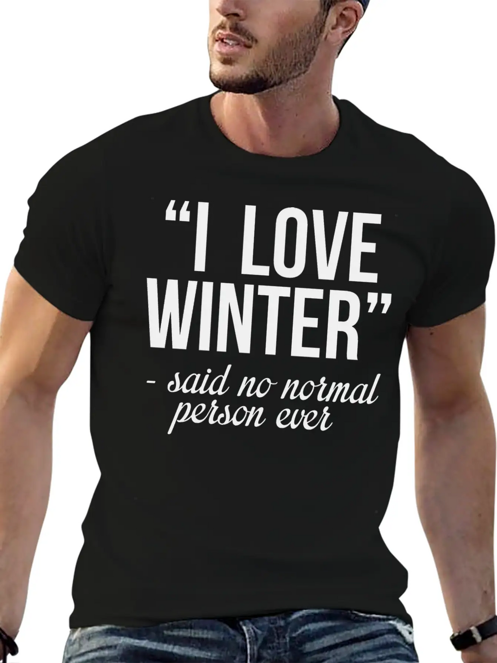 I Love Winter Timeless Short Sleeve Tee – Comfy And Minimalist Design