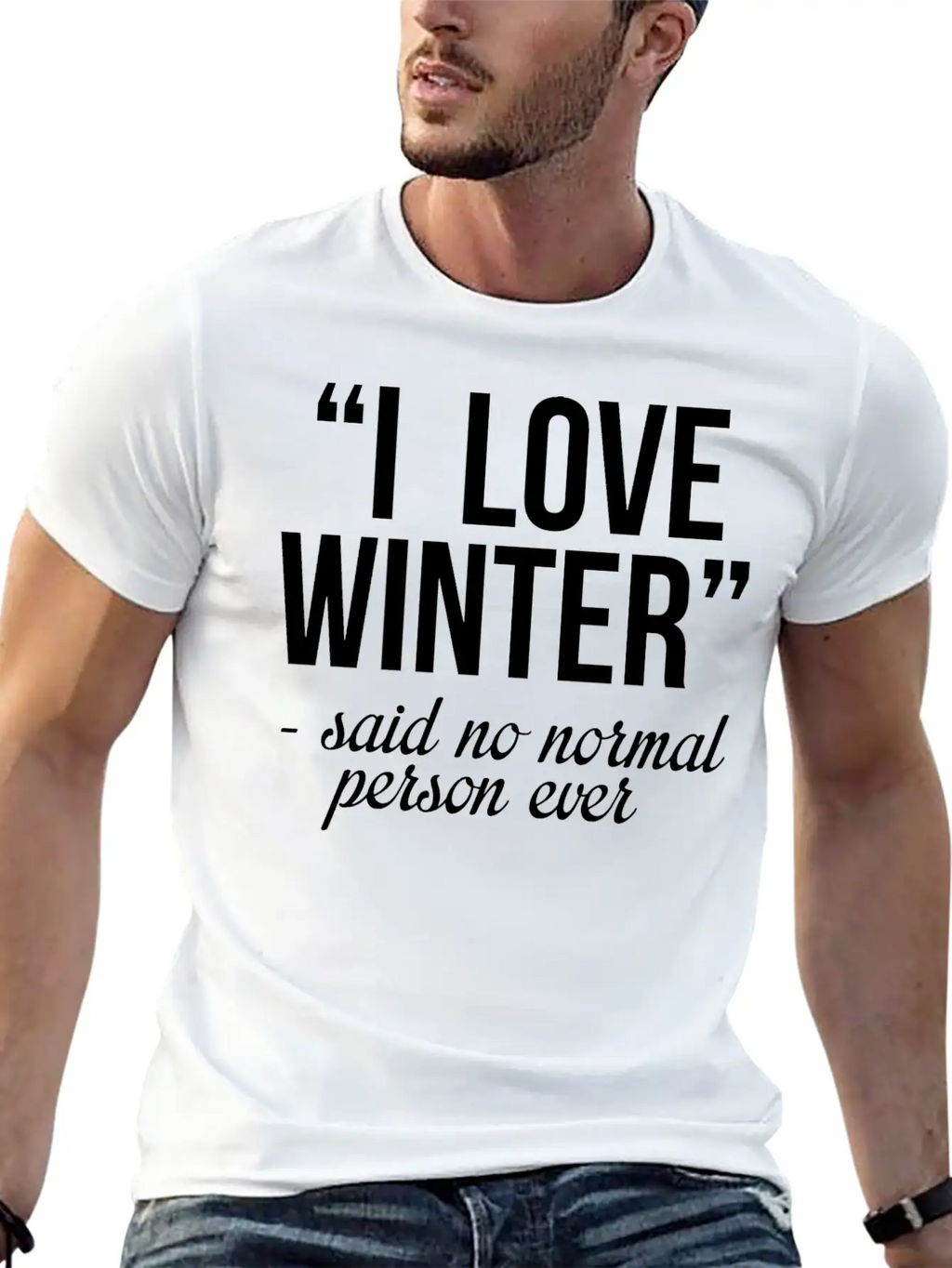 I Love Winter Timeless Short Sleeve Tee – Comfy And Minimalist Design