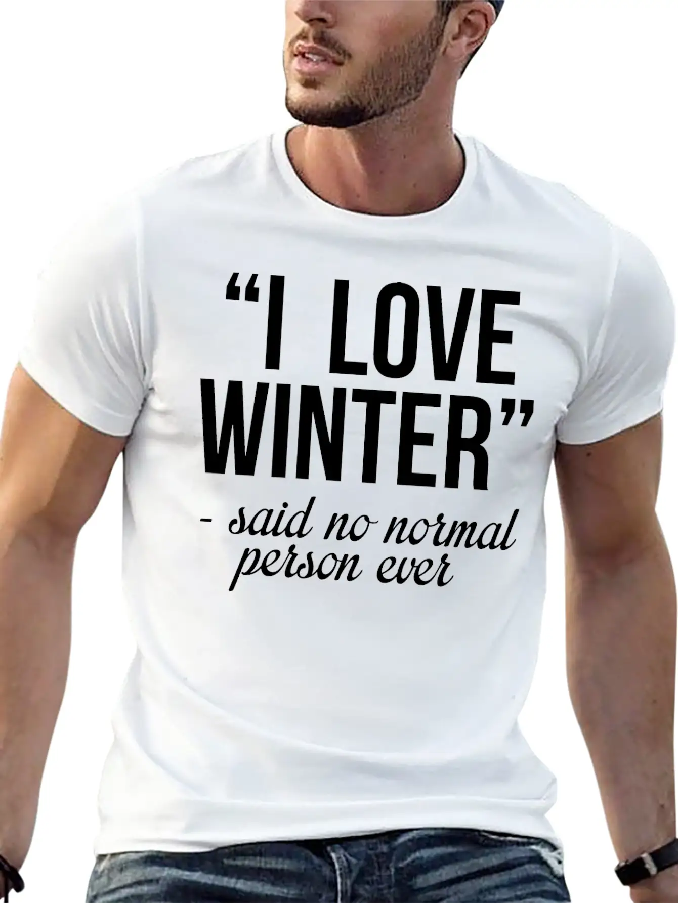 I Love Winter Timeless Short Sleeve Tee – Comfy And Minimalist Design