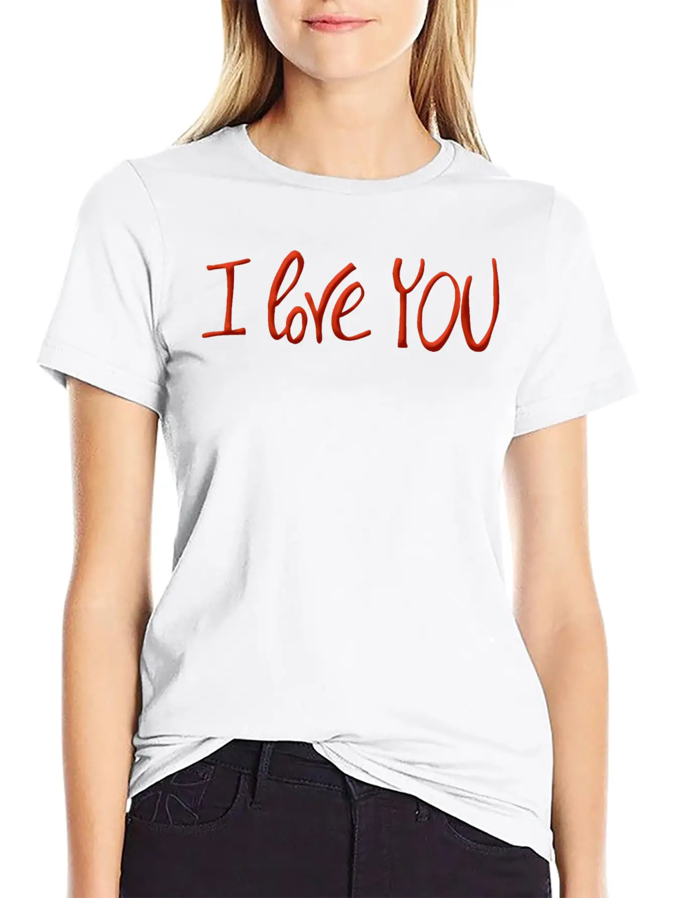 I Love You Stylish Everyday T-Shirt – Unisex Basic Cotton Tee