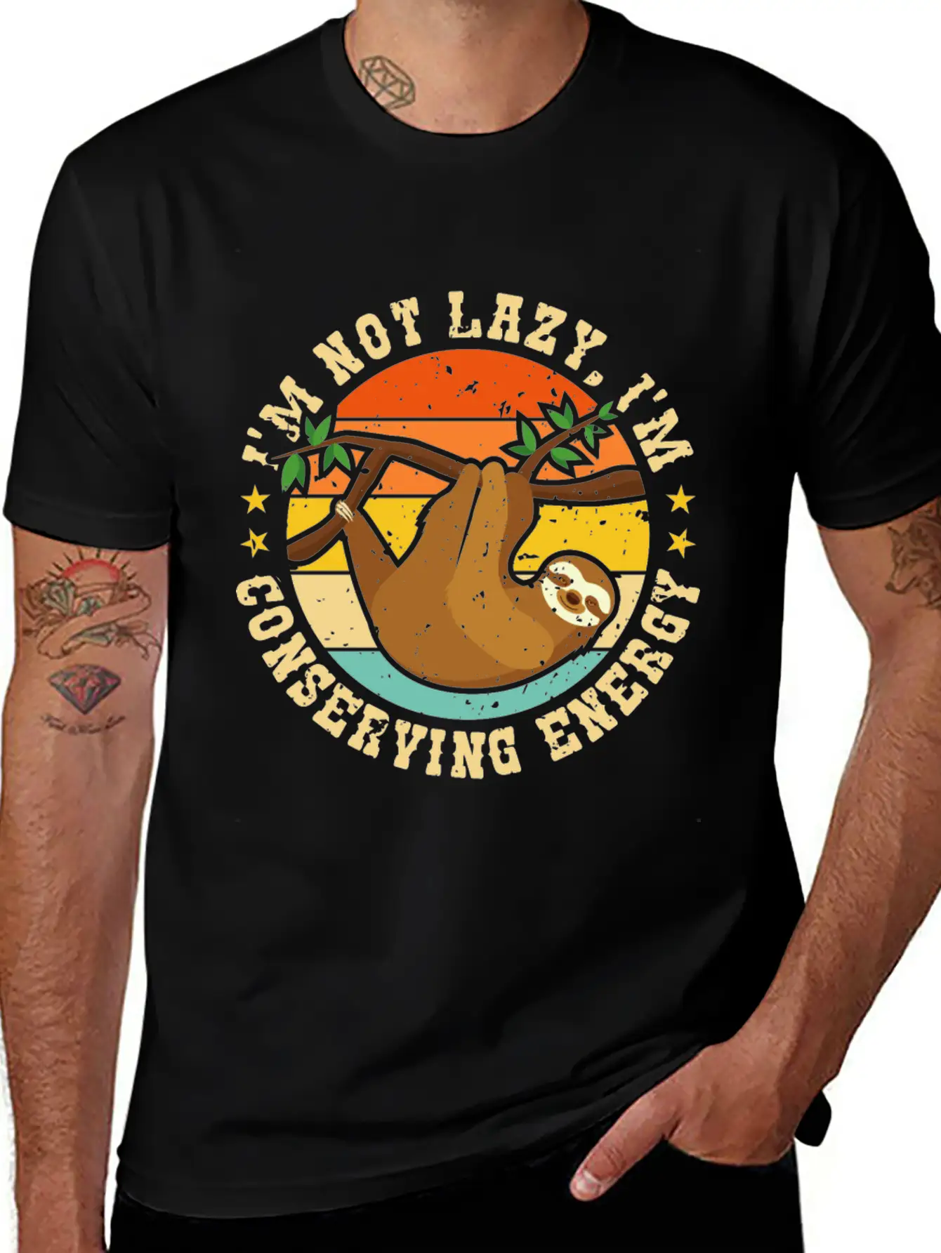 I’m Not Lazy, I’m Conserving Energy Relaxed Everyday Tee – Lightweight And Durable Cotton
