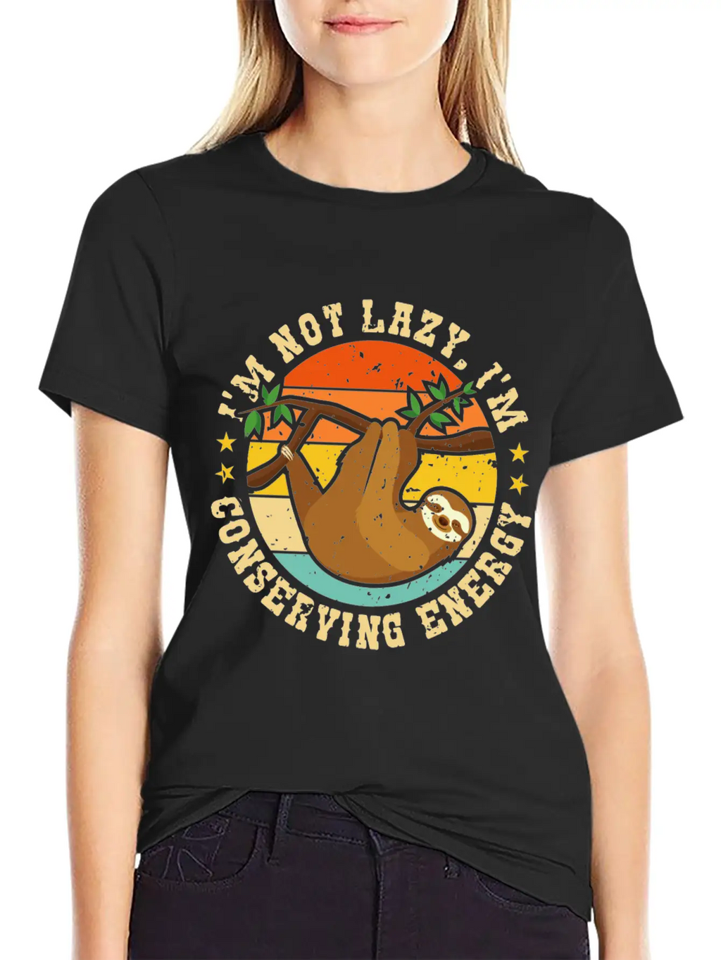 I’m Not Lazy, I’m Conserving Energy Relaxed Everyday Tee – Lightweight And Durable Cotton