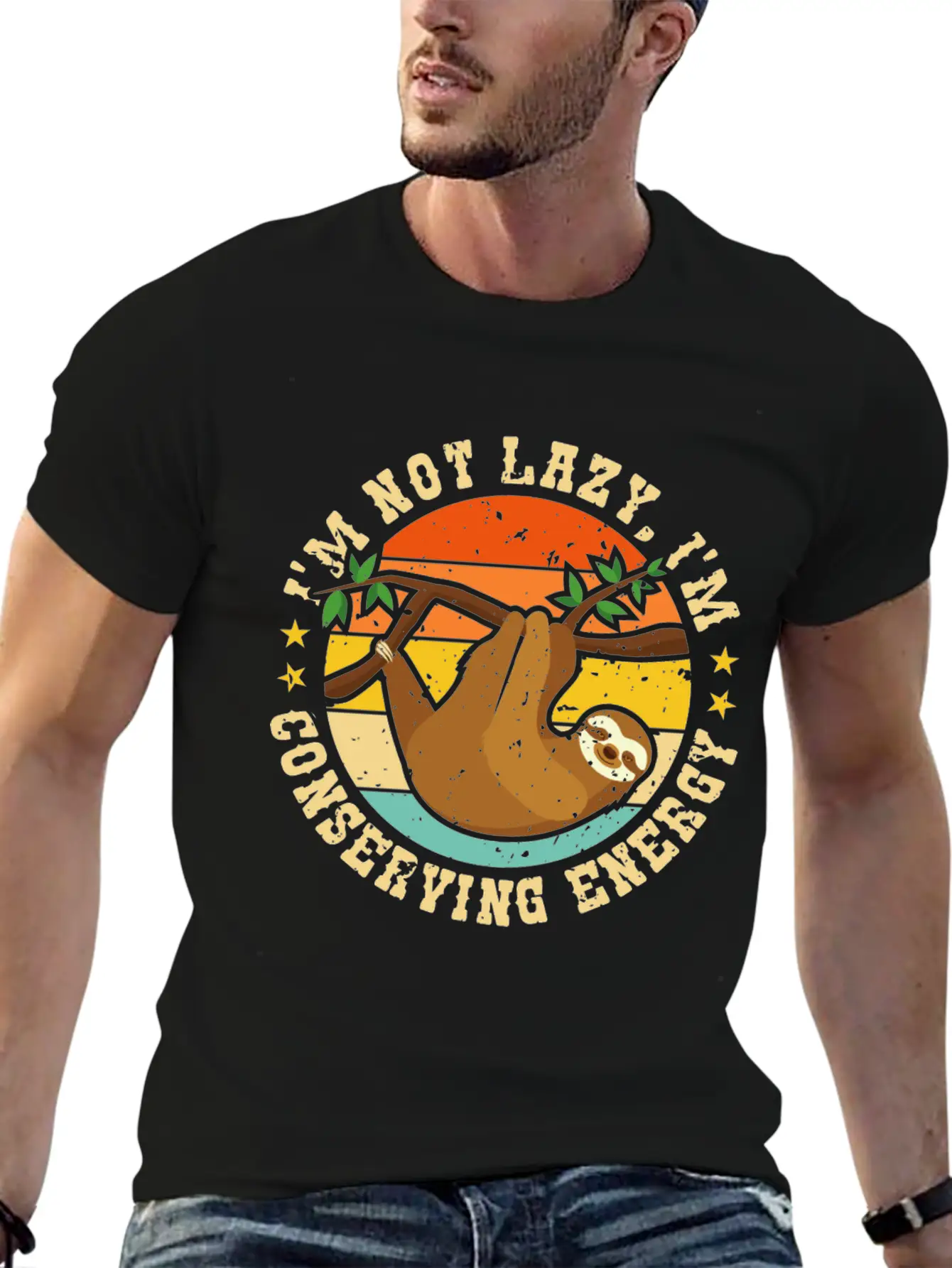 I’m Not Lazy, I’m Conserving Energy Relaxed Everyday Tee – Lightweight And Durable Cotton