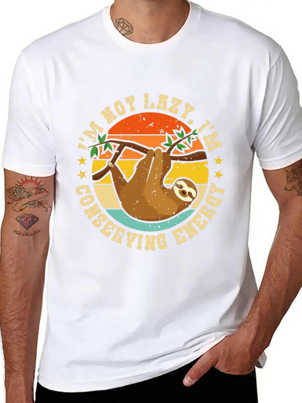 I’m Not Lazy, I’m Conserving Energy Relaxed Everyday Tee – Lightweight And Durable Cotton