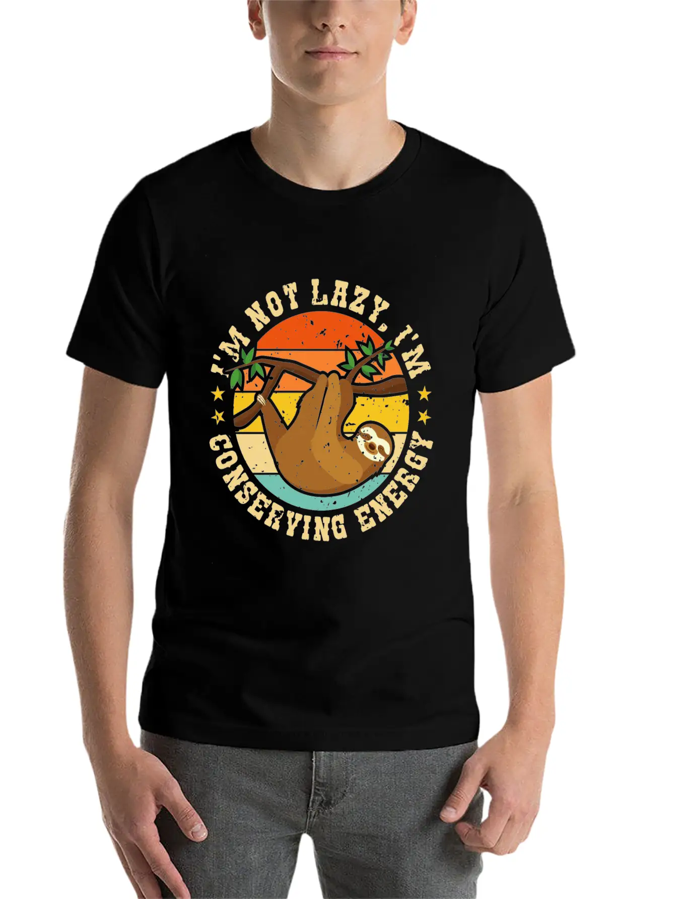 I’m Not Lazy, I’m Conserving Energy Relaxed Everyday Tee – Lightweight And Durable Cotton