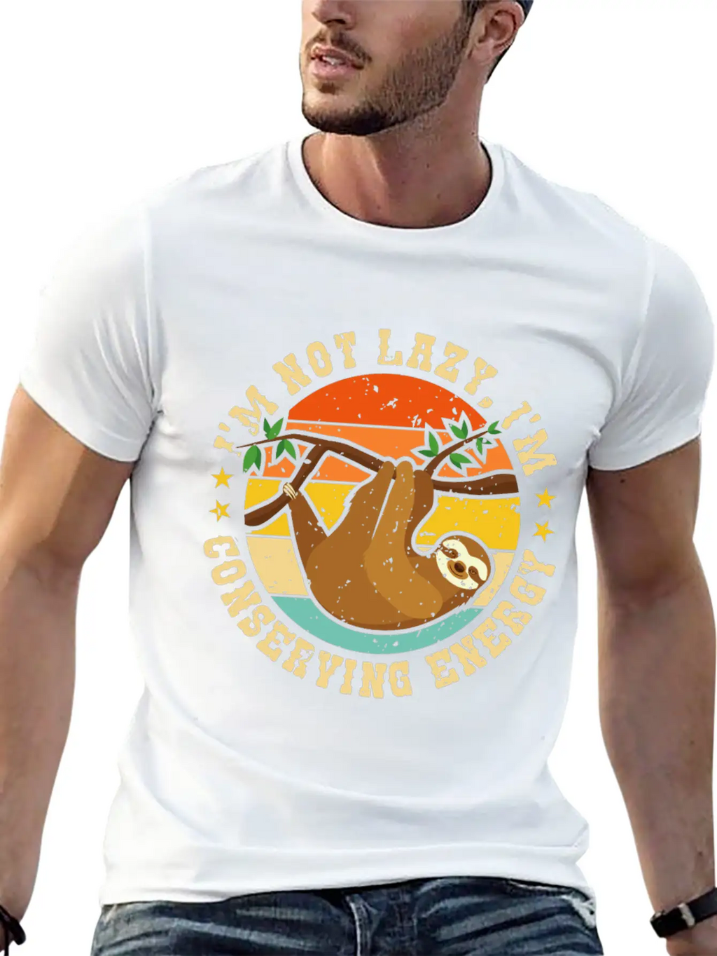 I’m Not Lazy, I’m Conserving Energy Relaxed Everyday Tee – Lightweight And Durable Cotton