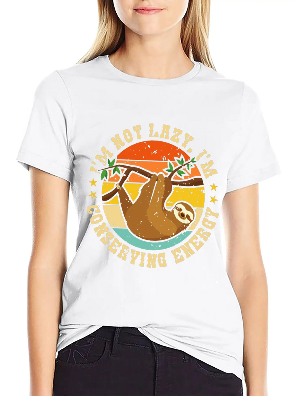 I’m Not Lazy, I’m Conserving Energy Relaxed Everyday Tee – Lightweight And Durable Cotton
