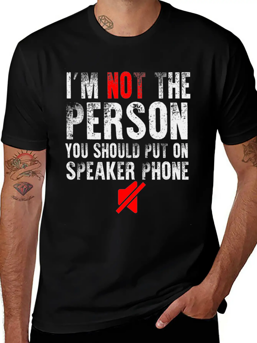 I M Not The Person You Should Put On Speaker Phone Relaxed Everyday Tee – Lightweight And Durable Cotton