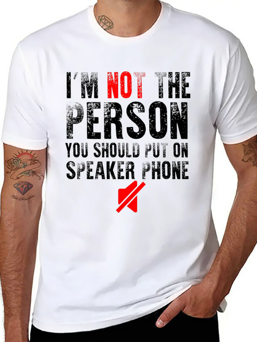 I M Not The Person You Should Put On Speaker Phone Relaxed Everyday Tee – Lightweight And Durable Cotton