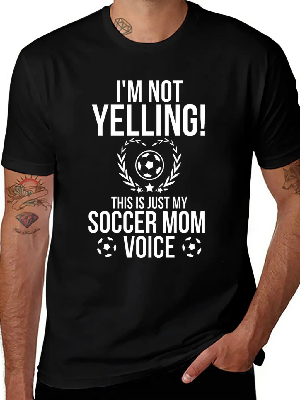 I M Not Yelling This Is Just My Soccer Mom Voice Relaxed Everyday Tee – Lightweight And Durable Cotton