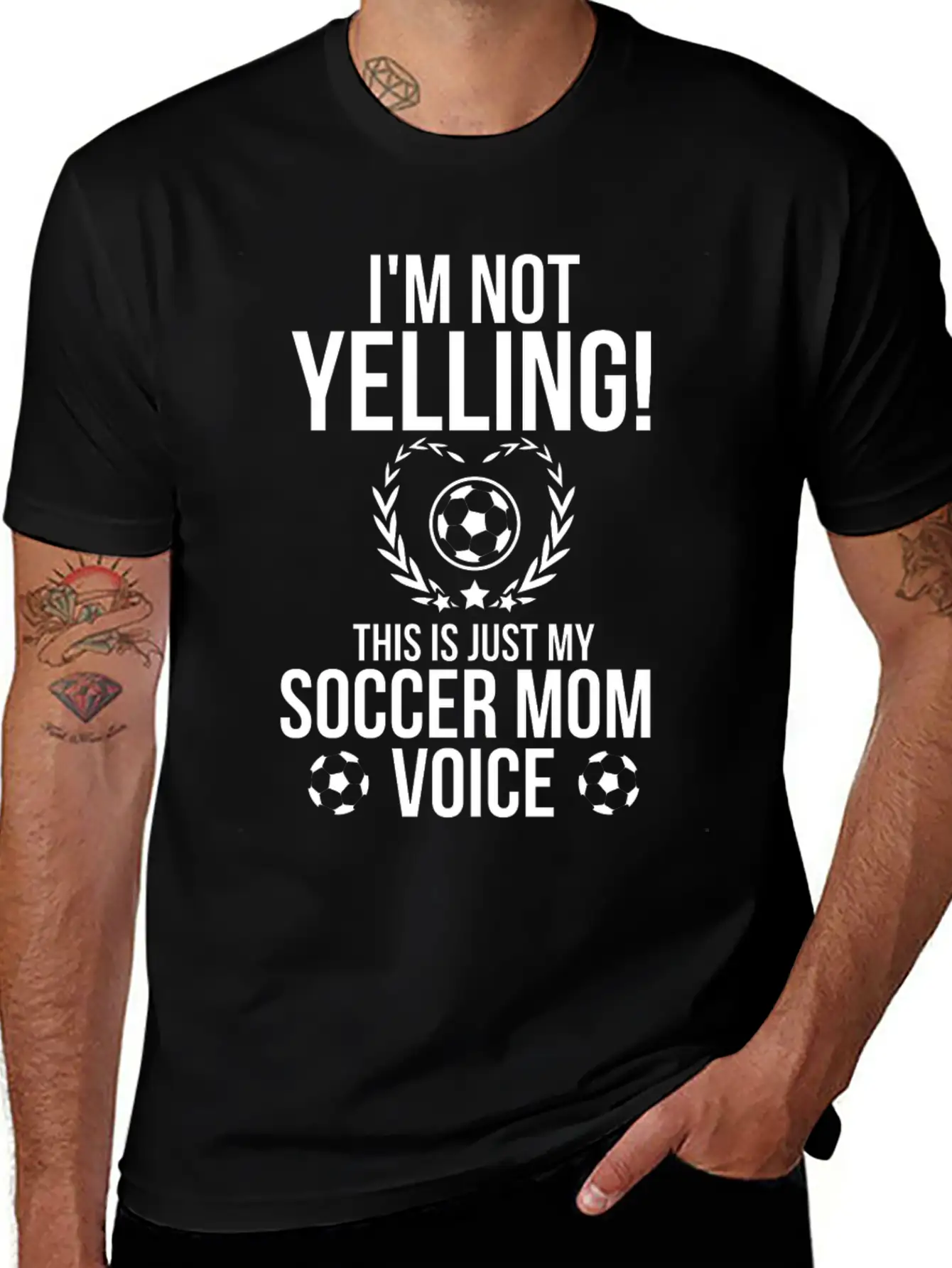 I M Not Yelling This Is Just My Soccer Mom Voice Relaxed Everyday Tee – Lightweight And Durable Cotton