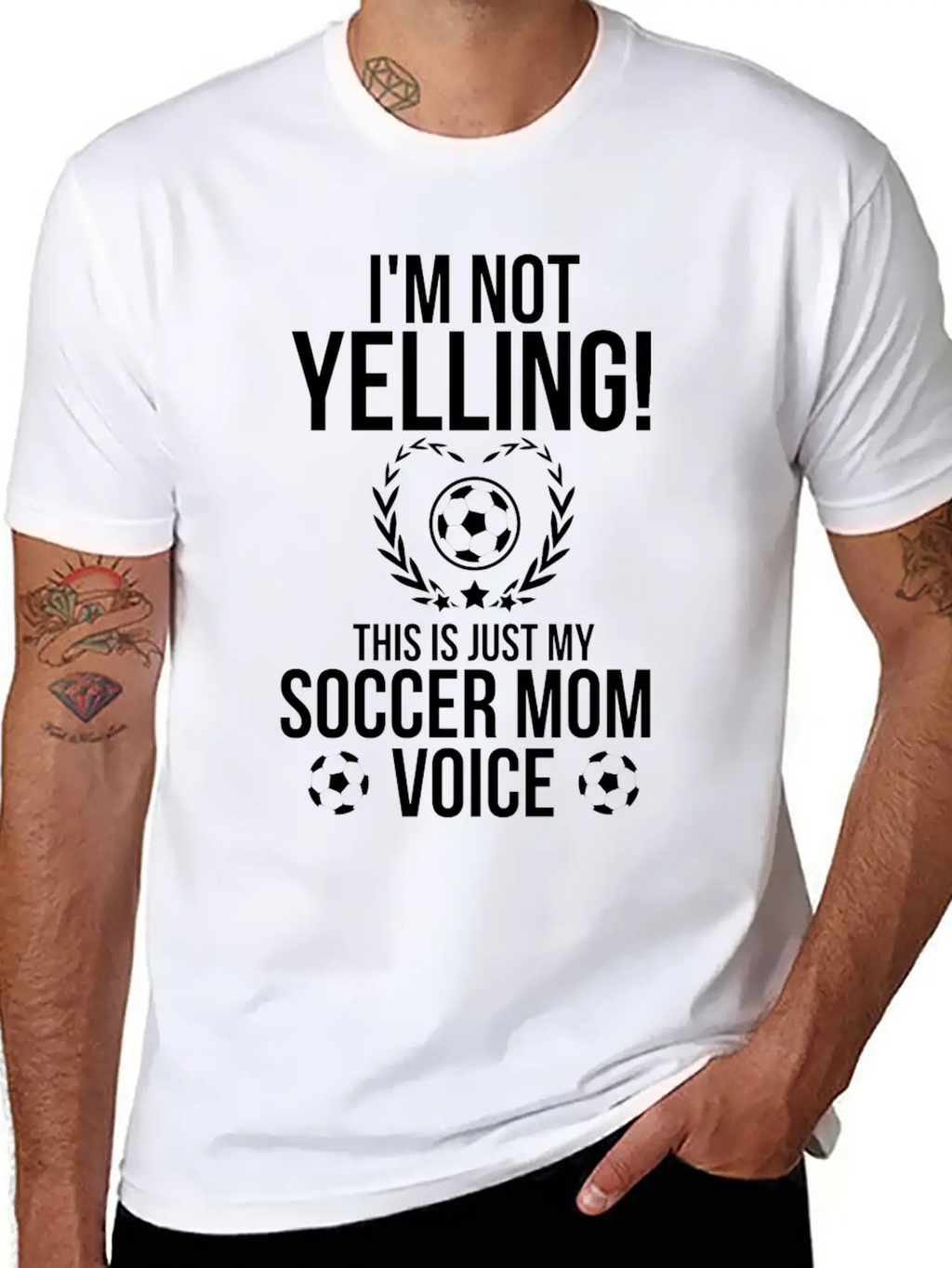I M Not Yelling This Is Just My Soccer Mom Voice Relaxed Everyday Tee – Lightweight And Durable Cotton
