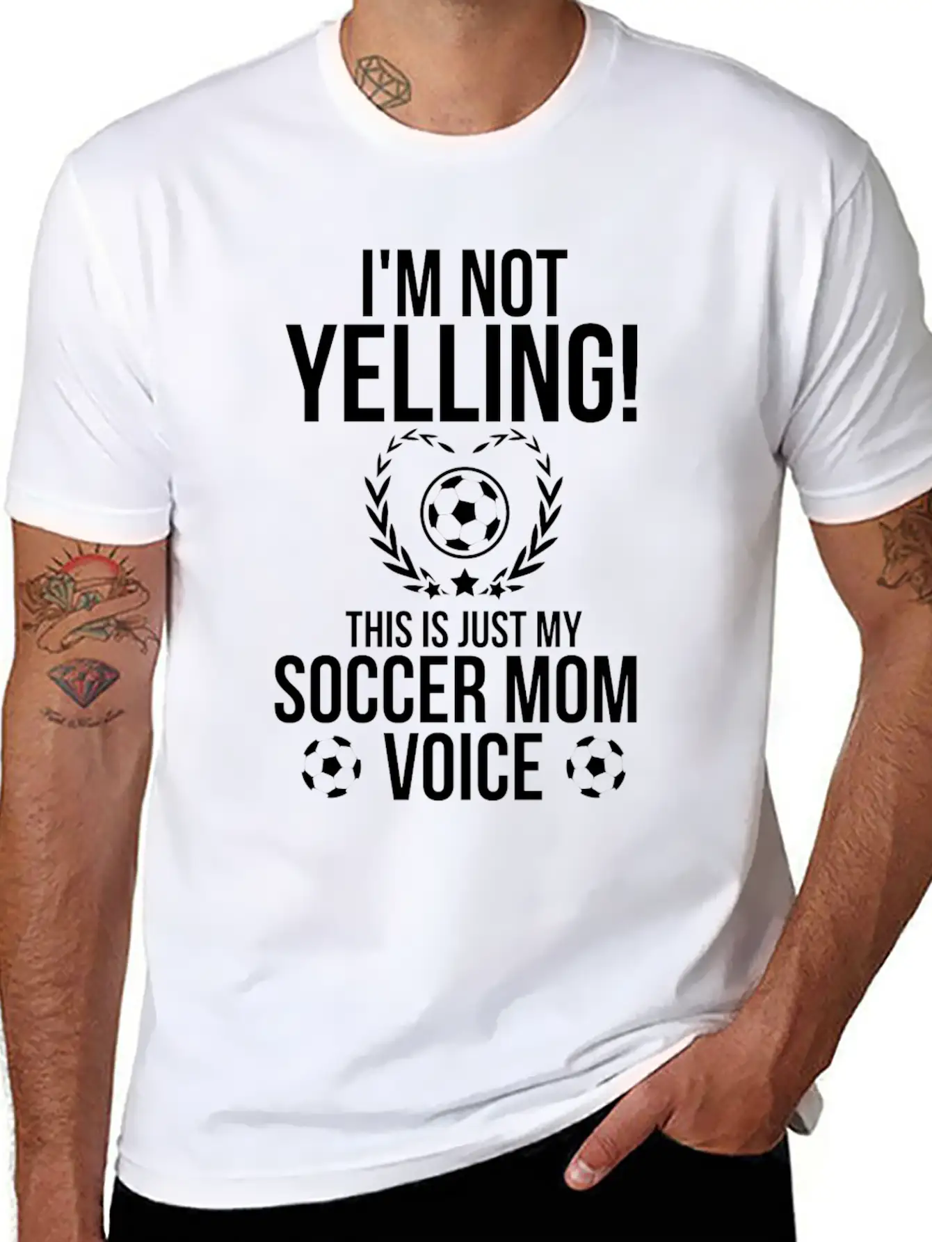 I M Not Yelling This Is Just My Soccer Mom Voice Relaxed Everyday Tee – Lightweight And Durable Cotton