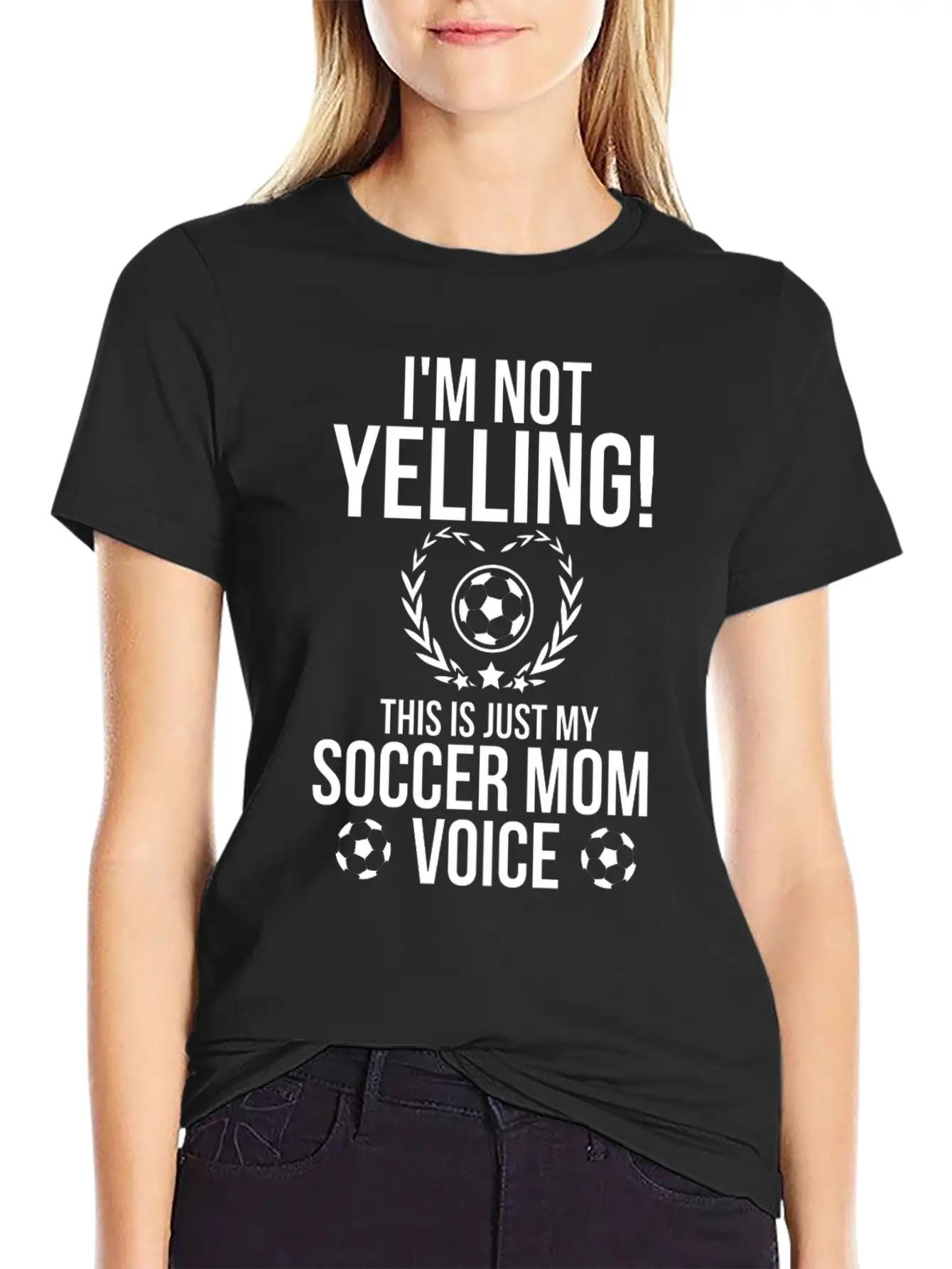 I M Not Yelling This Is Just My Soccer Mom Voice Relaxed Everyday Tee – Lightweight And Durable Cotton