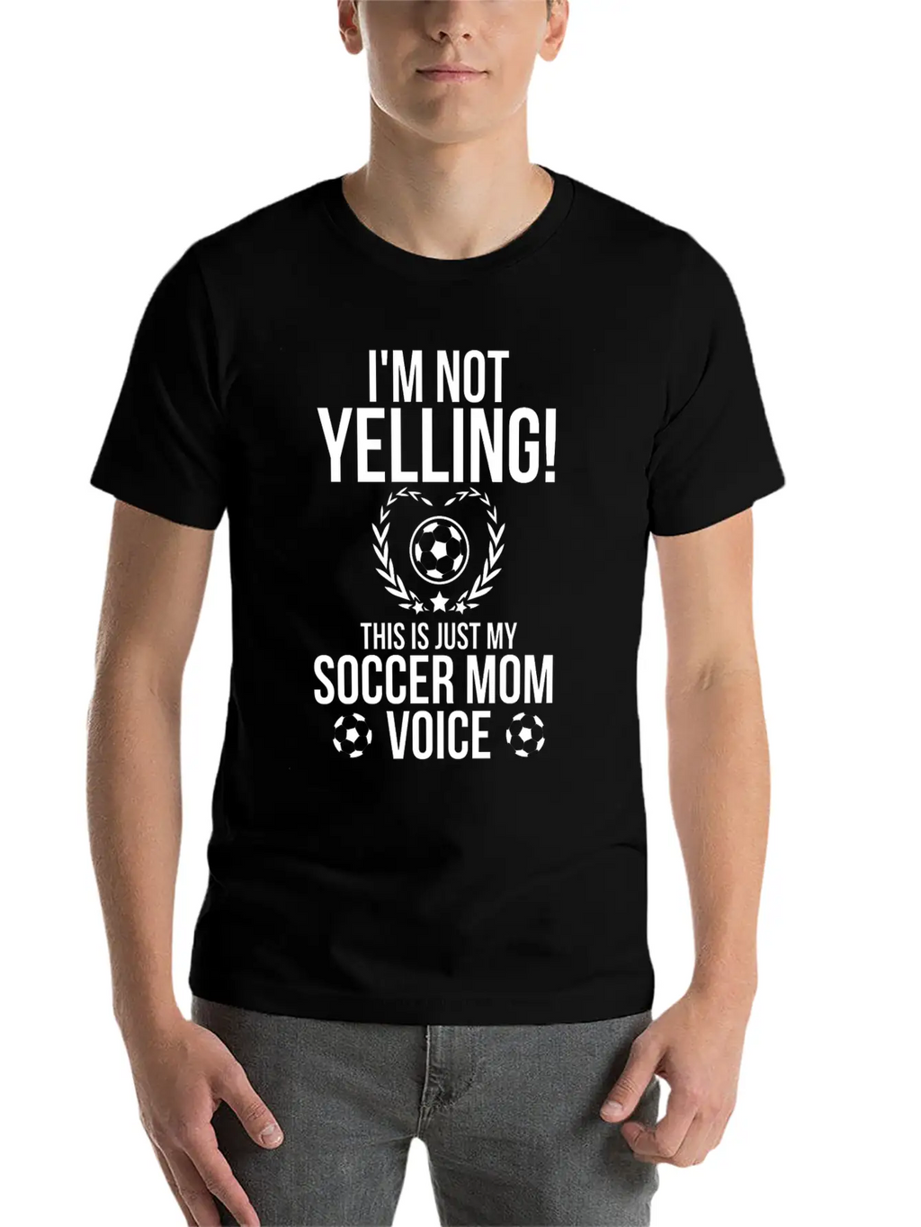 I M Not Yelling This Is Just My Soccer Mom Voice Relaxed Everyday Tee – Lightweight And Durable Cotton