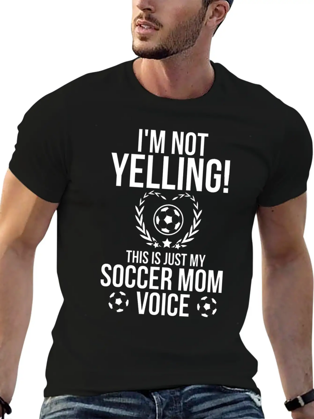I M Not Yelling This Is Just My Soccer Mom Voice Relaxed Everyday Tee – Lightweight And Durable Cotton