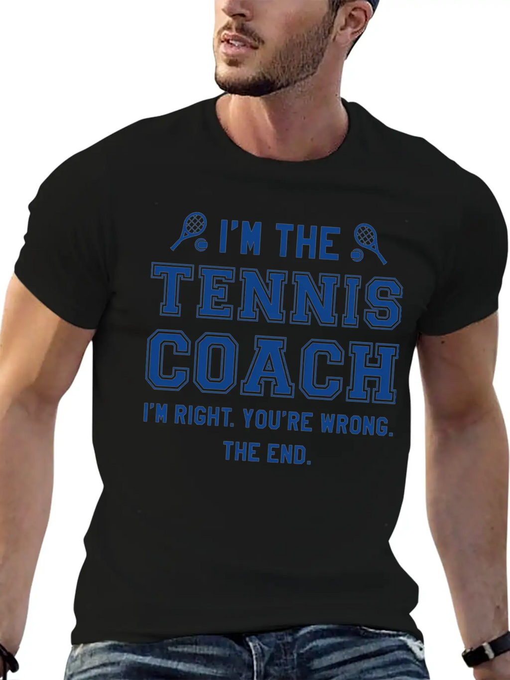 I’m The Tennis Coach Modern Fit Casual T-Shirt – Clean And Versatile Design