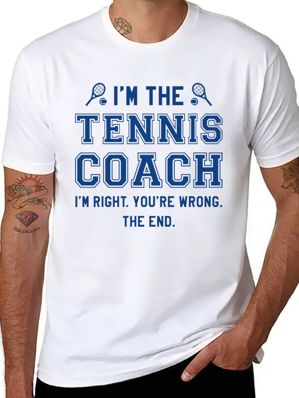 I’m The Tennis Coach Modern Fit Casual T-Shirt – Clean And Versatile Design