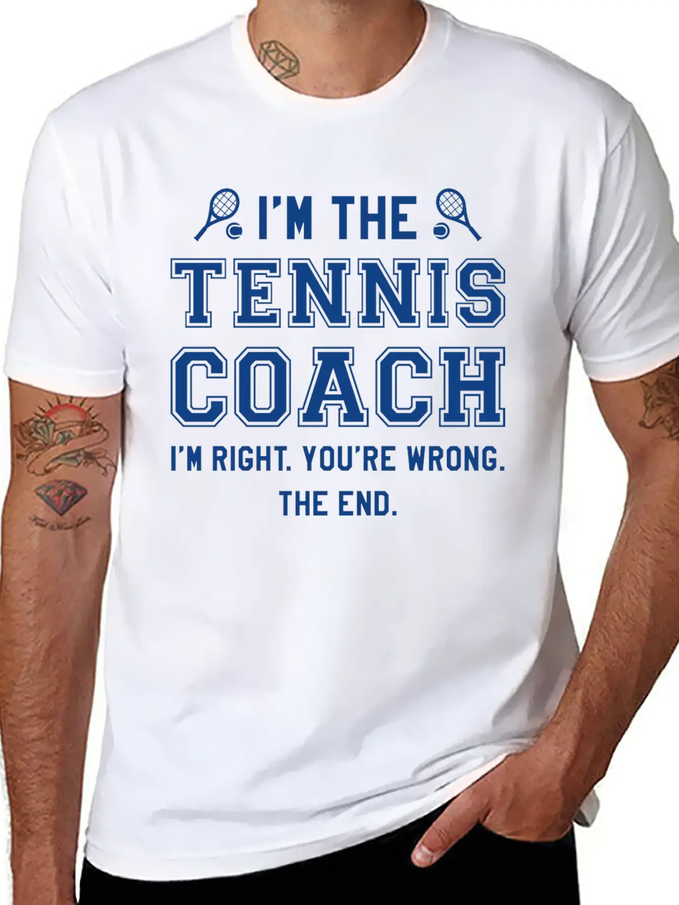 I’m The Tennis Coach Modern Fit Casual T-Shirt – Clean And Versatile Design
