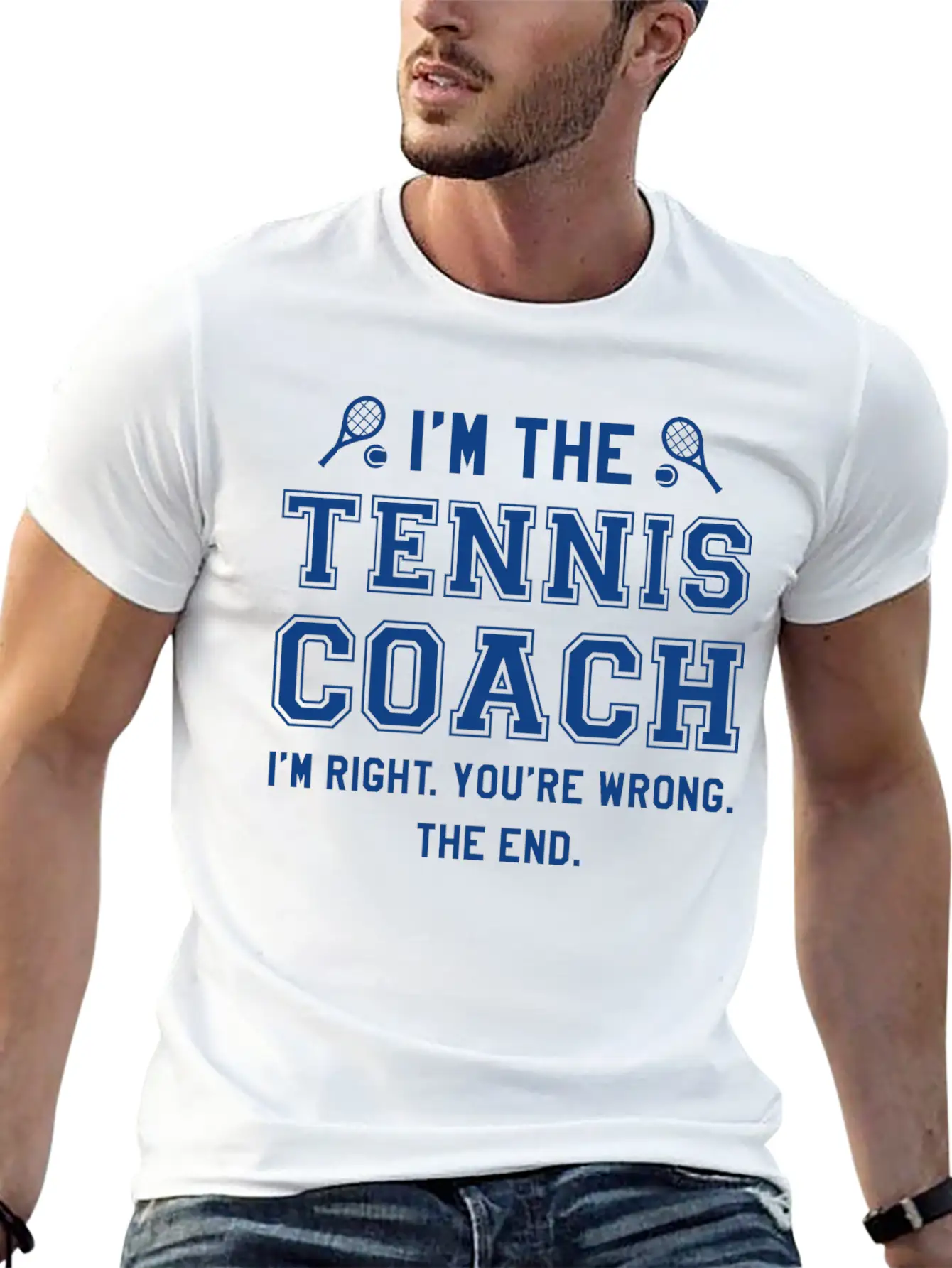 I’m The Tennis Coach Modern Fit Casual T-Shirt – Clean And Versatile Design