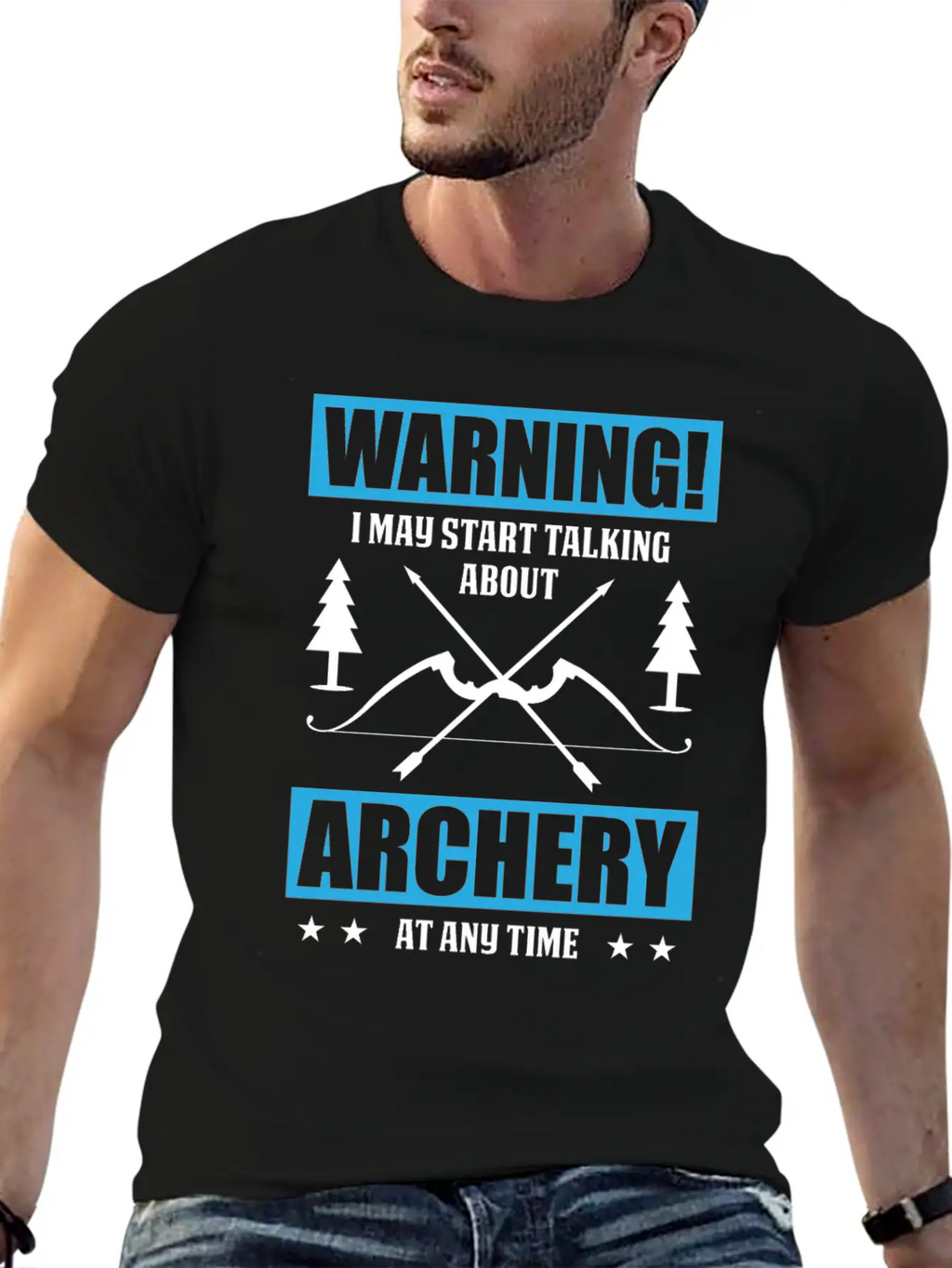 I May Start Talking About Archery Breathable Graphic T-Shirt – Perfect For Casual Days