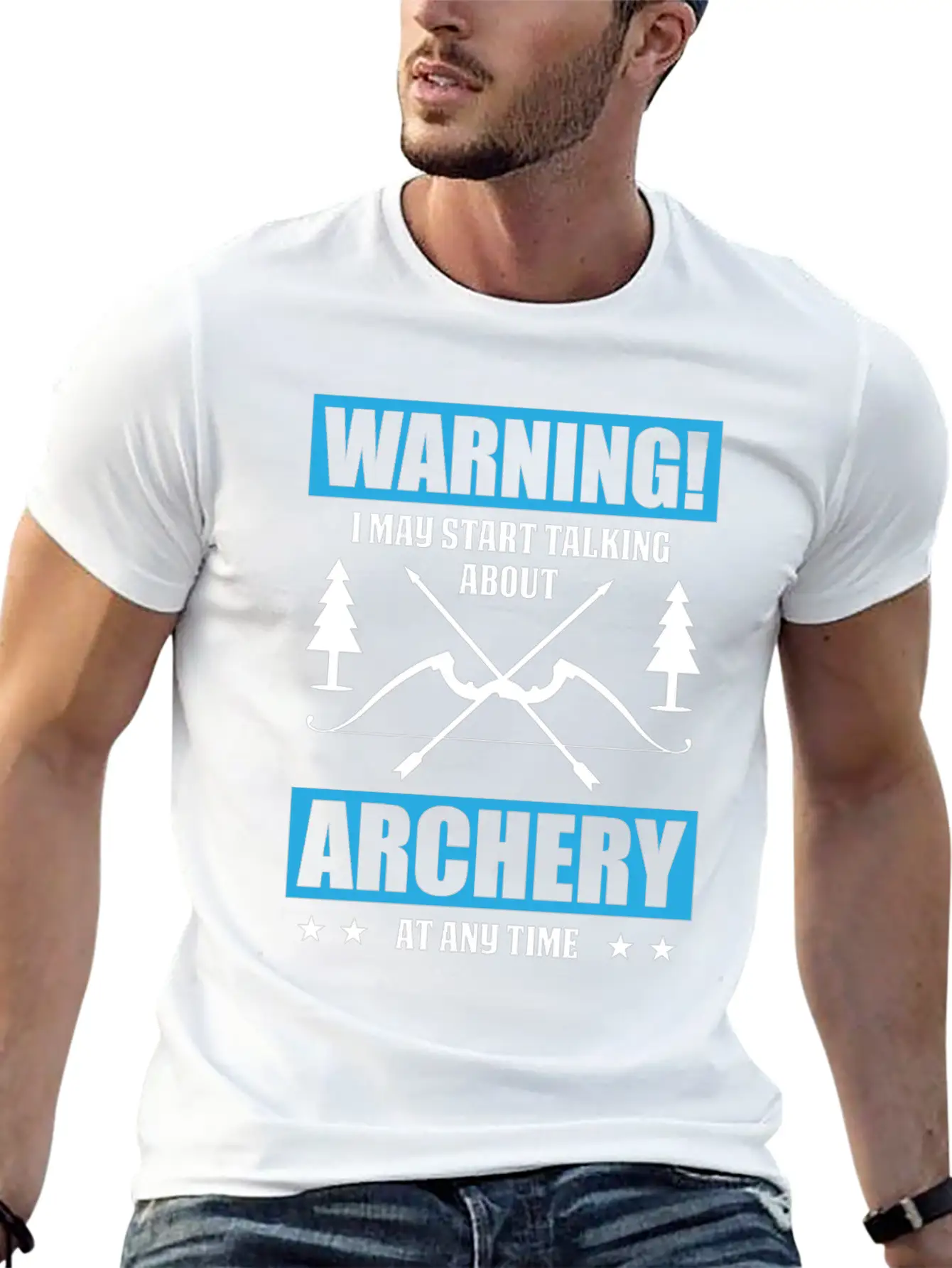 I May Start Talking About Archery Breathable Graphic T-Shirt – Perfect For Casual Days